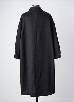 Palton lung negru MAT FASHION femeie