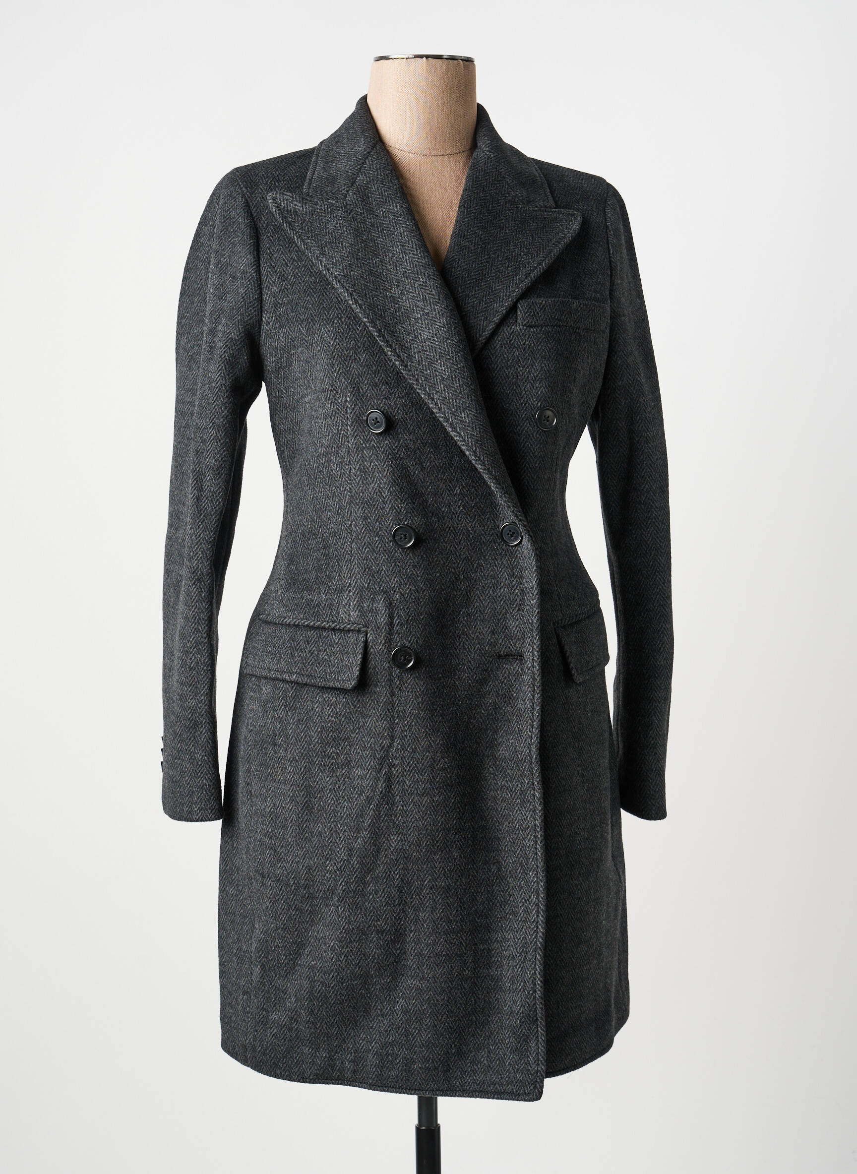 Palton lung gri RALPH LAUREN femeie