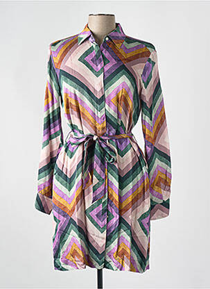Rochie scurtă roz HARTFORD femeie