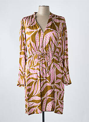 Rochie scurtă maro HARTFORD femeie