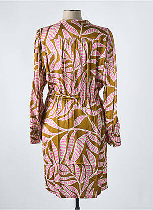 Rochie scurtă maro HARTFORD femeie