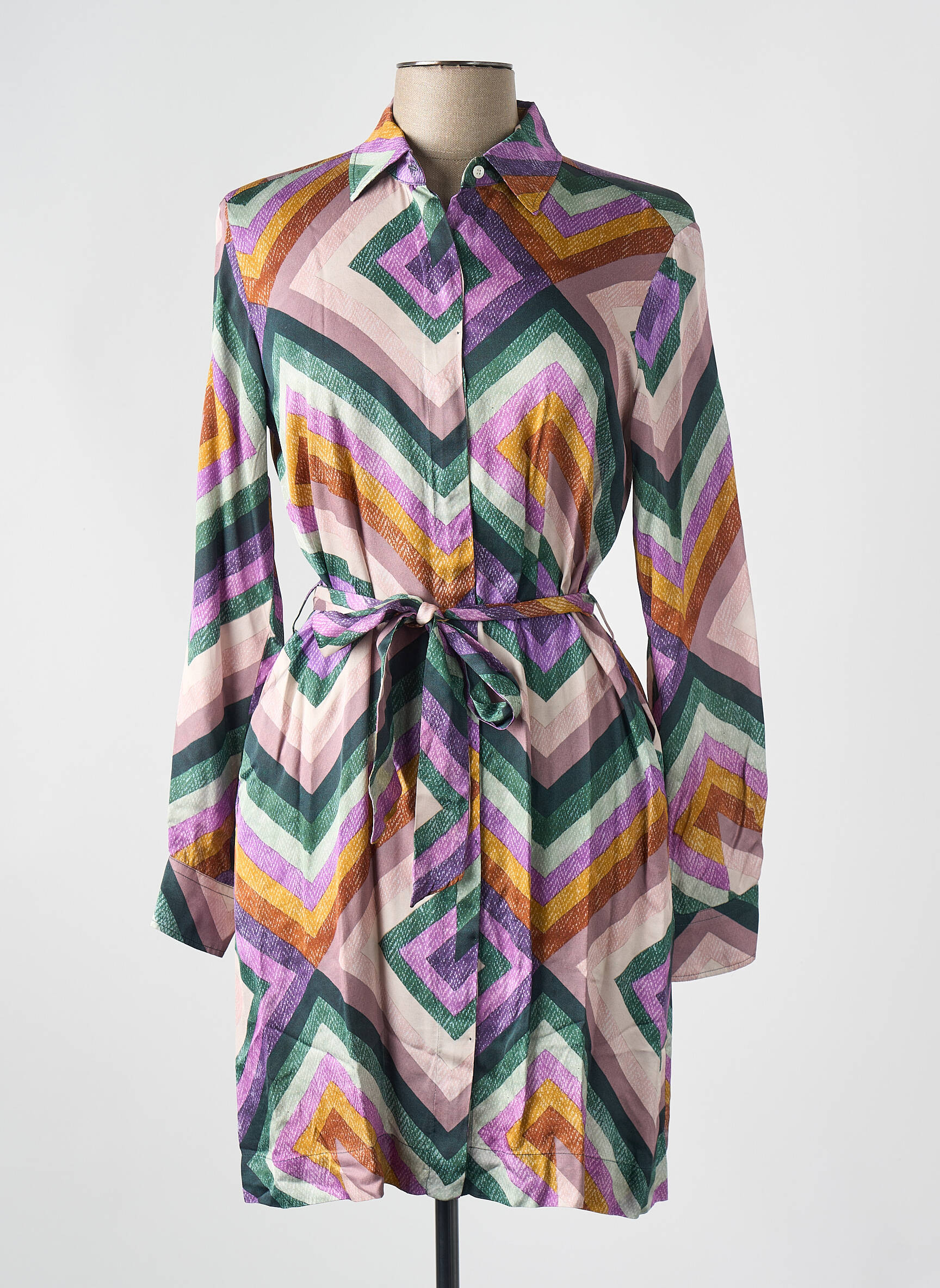 Rochie scurtă roz HARTFORD femeie