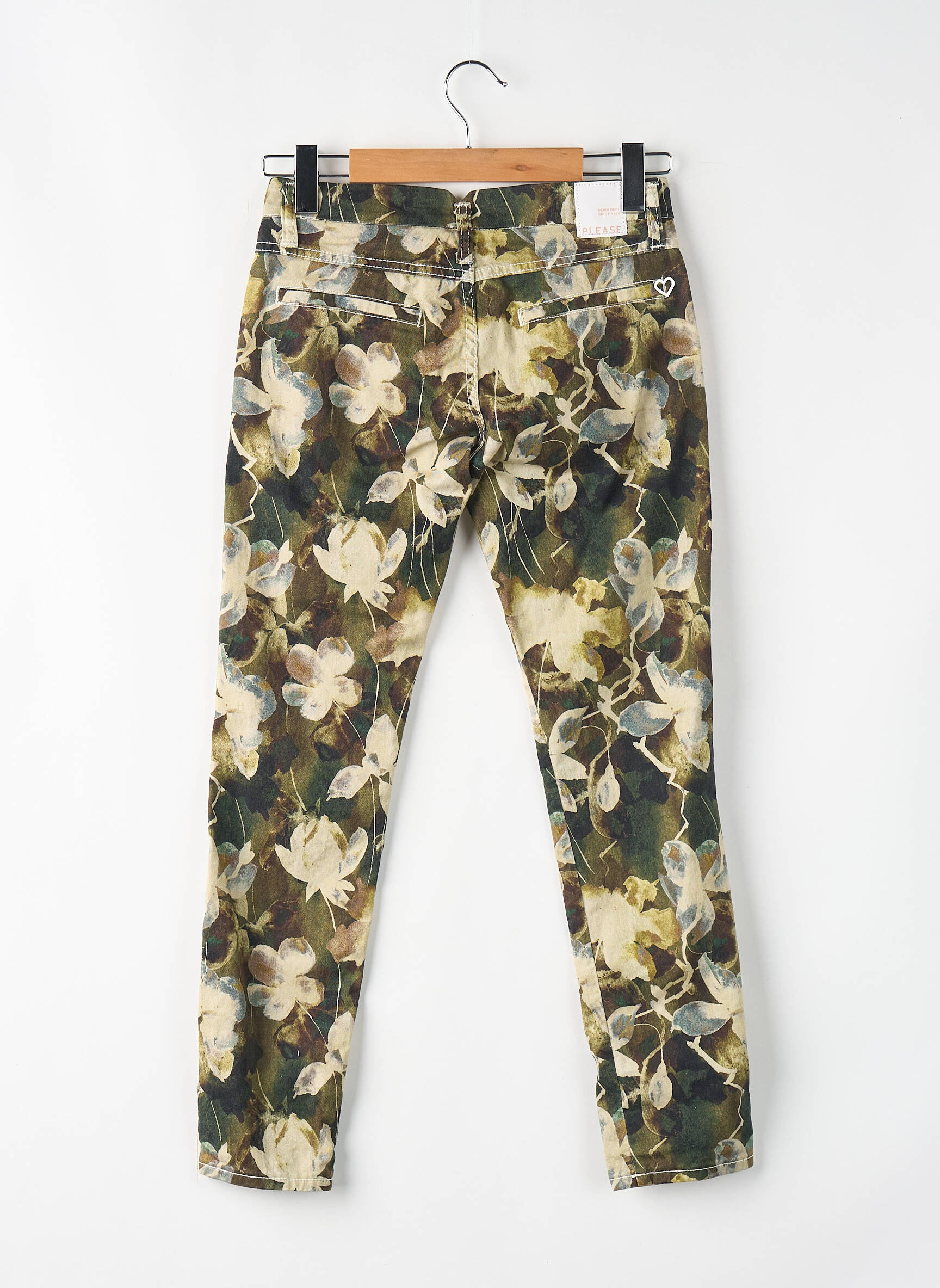 Pantalon slim bej PLEASE femeie