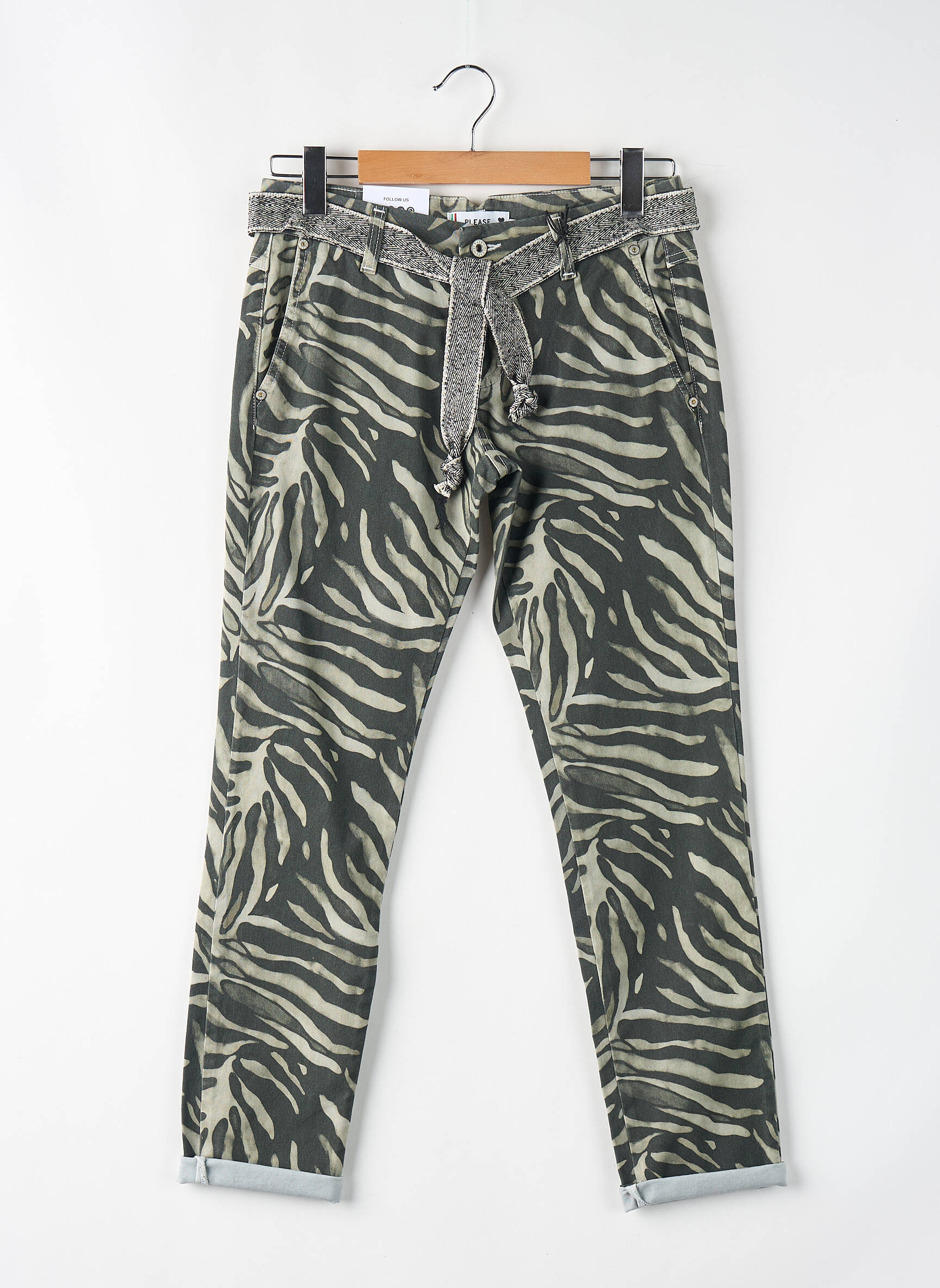 Pantalon cargo bej PLEASE femeie