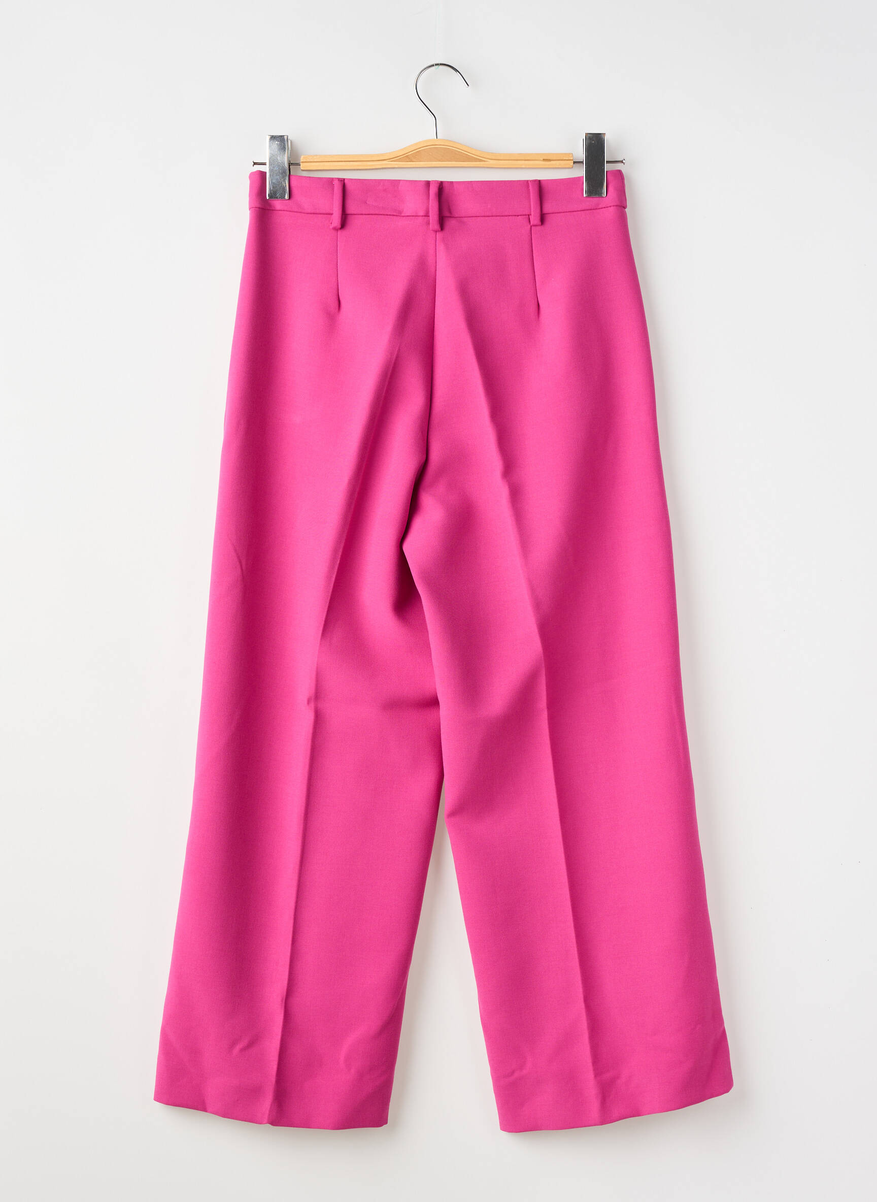 Pantalon larg roz MAX&CO. femeie