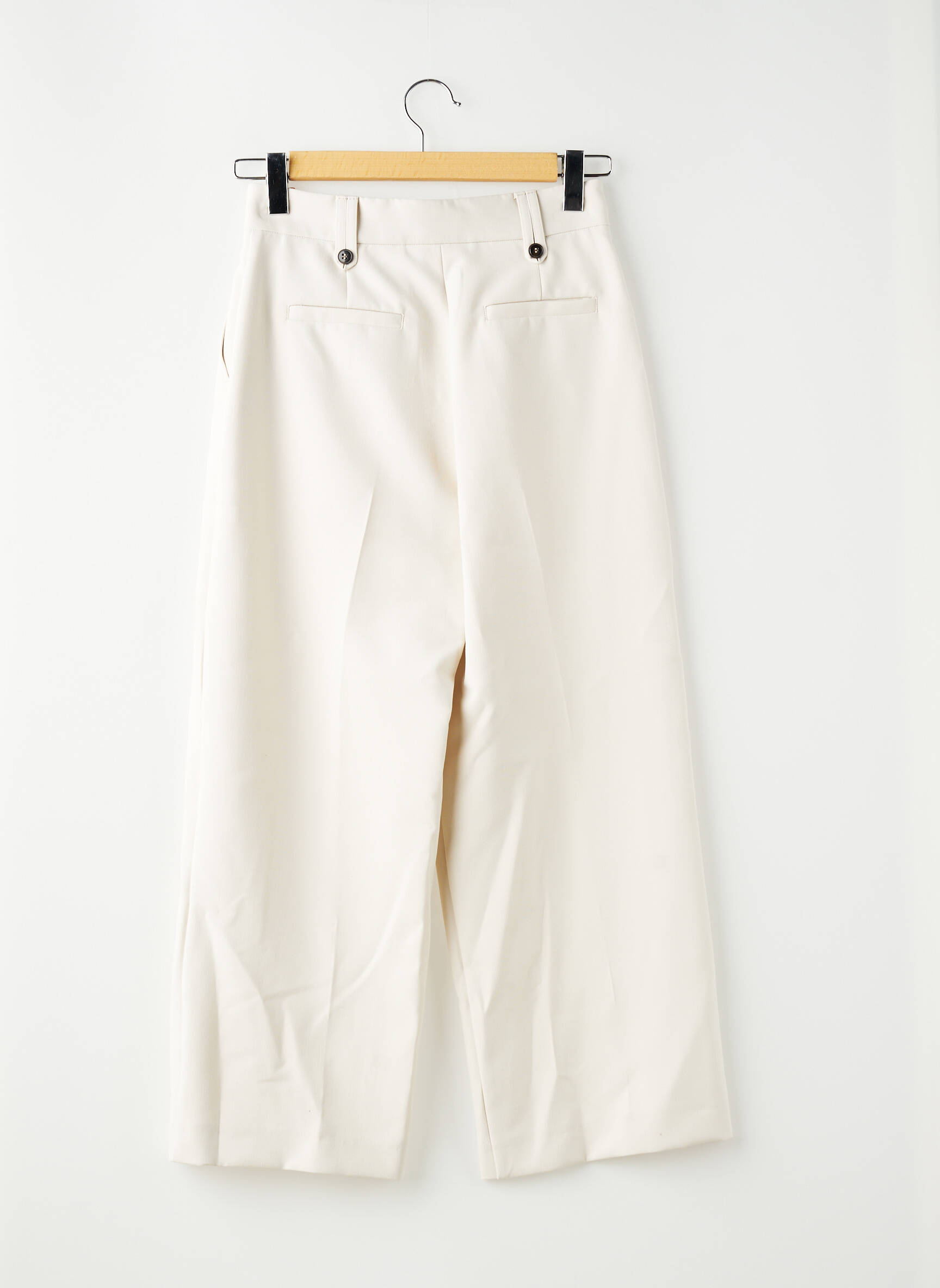 Pantalon drept alb MAX&CO. femeie