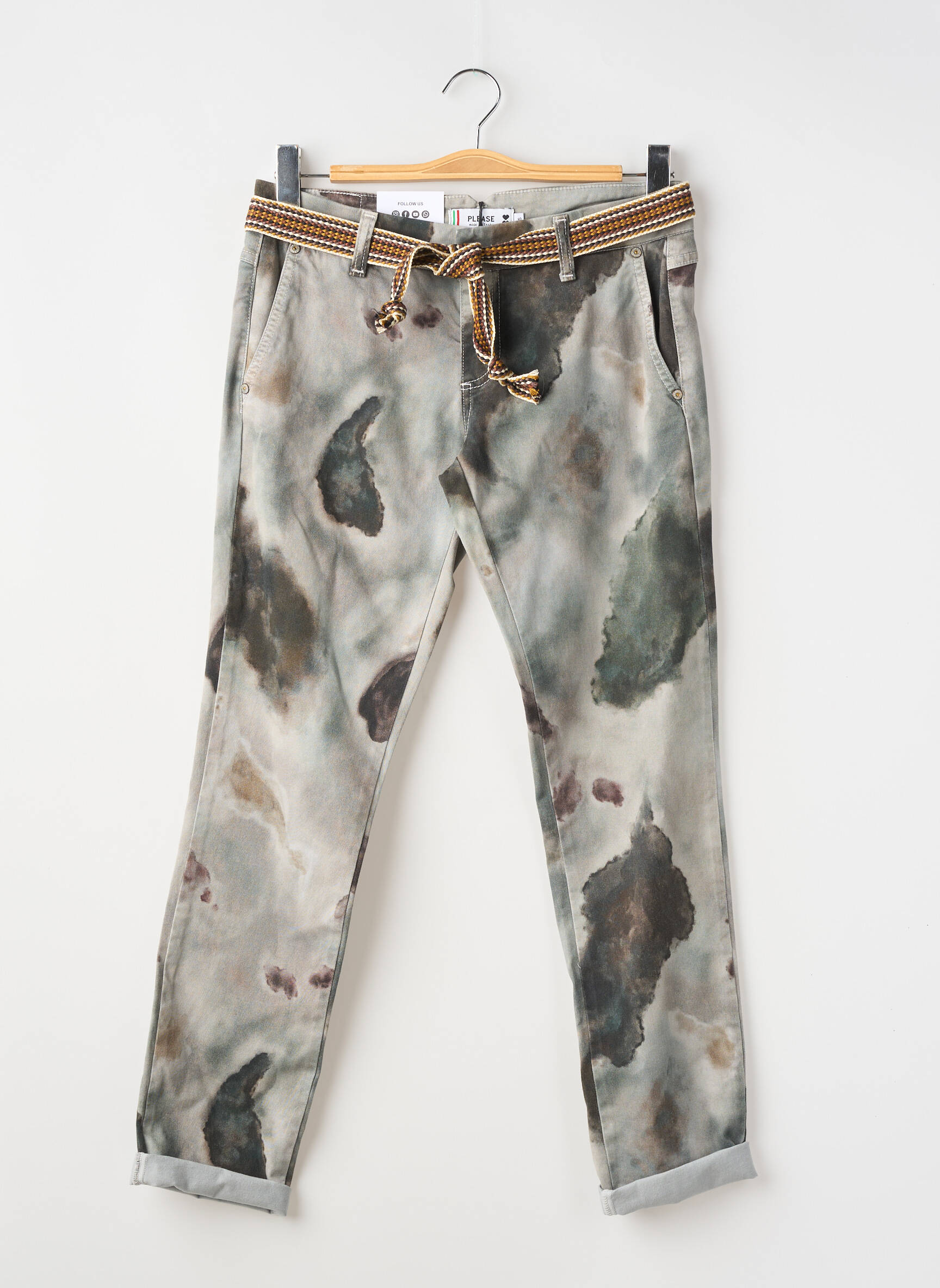 Pantalon cargo bej PLEASE femeie