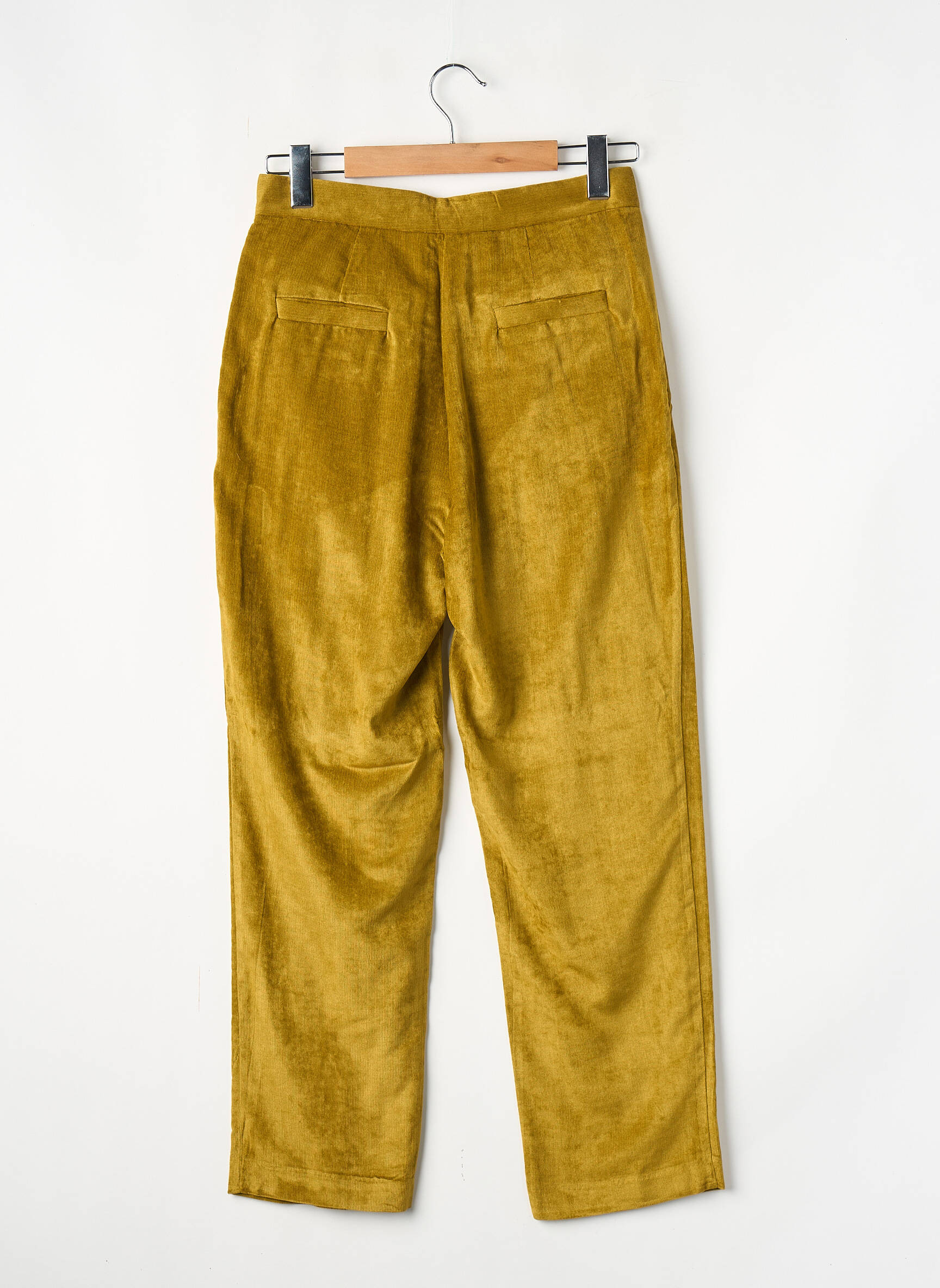 Pantalon drept verde THE NEW SOCIETY femeie