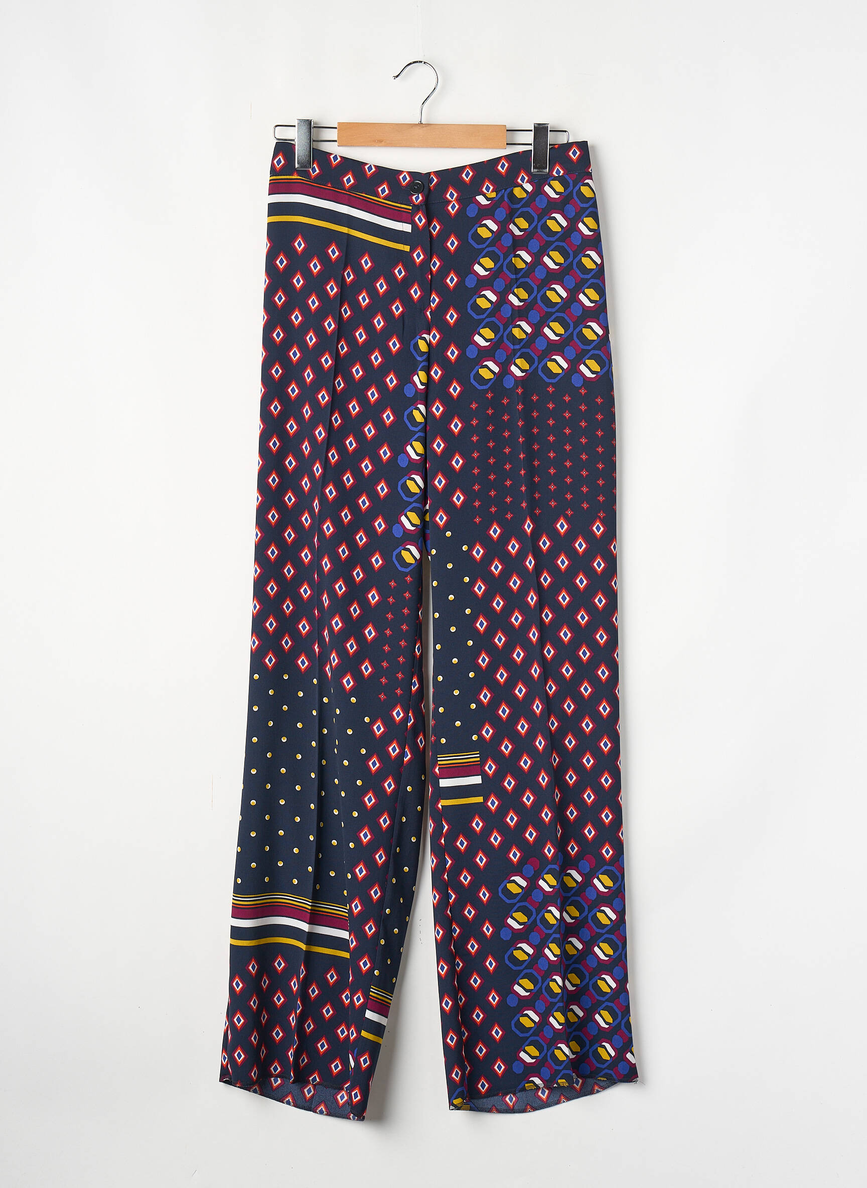 Pantalon larg albastru PERSONA BY MARINA RINALDI femeie