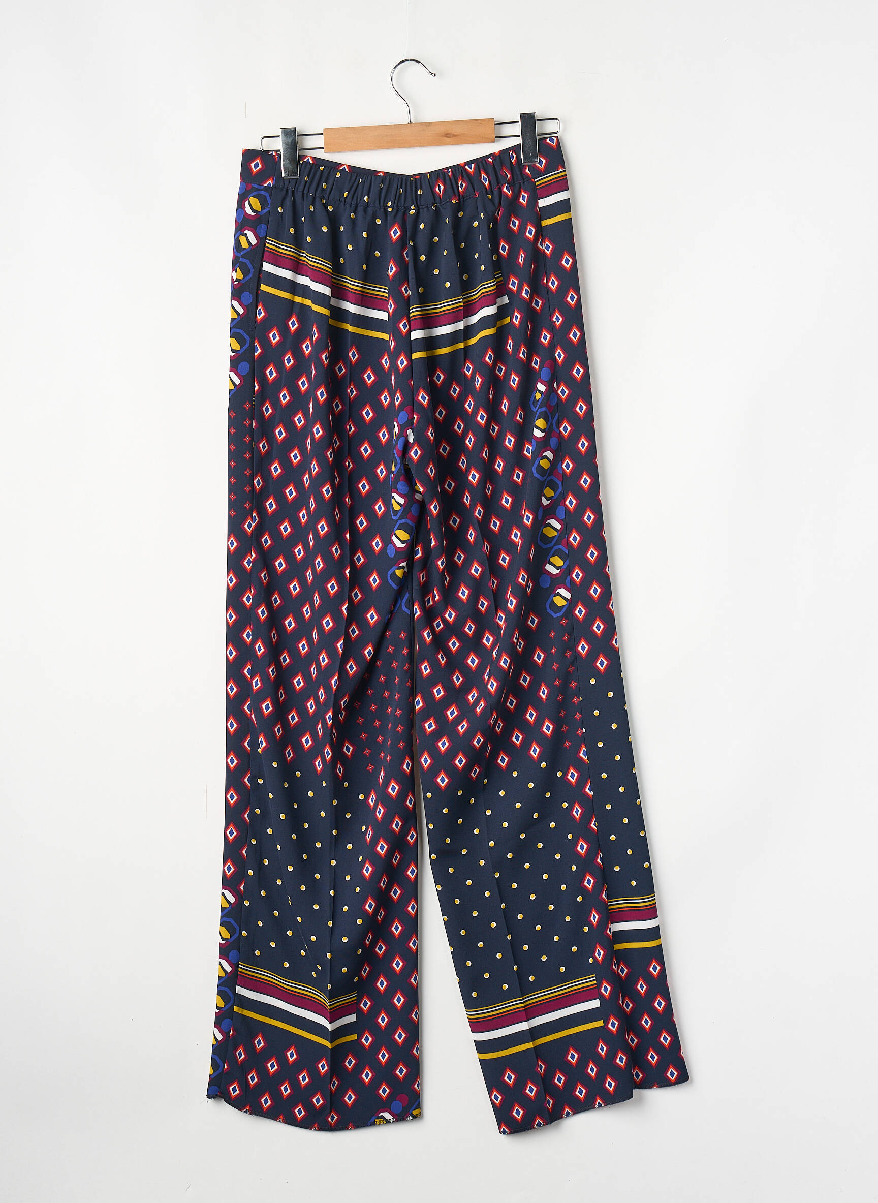 Pantalon larg albastru PERSONA BY MARINA RINALDI femeie