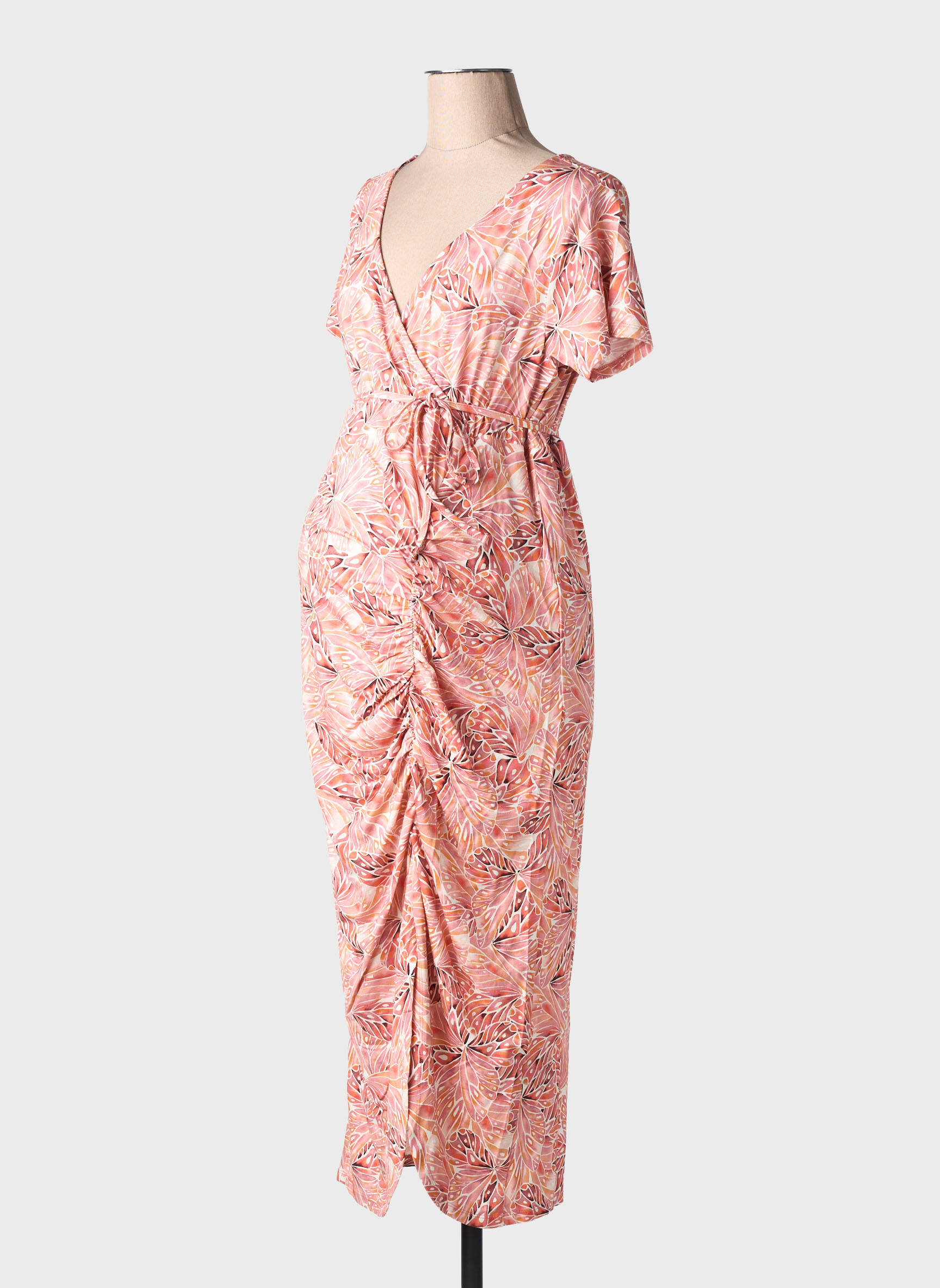 Rochie midi roz SUPERMOM femeie