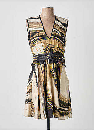 Rochie scurtă bej THE KOOPLES femeie