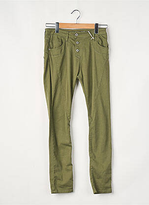 Pantalon slim kaki PLEASE femeie