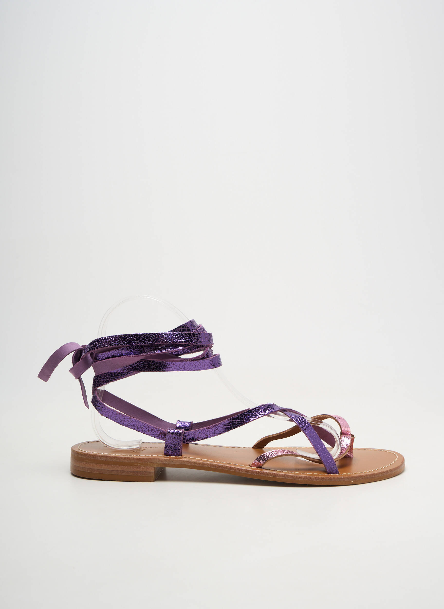 Sandale/pantofi decupați violet COULEUR POURPRE femeie