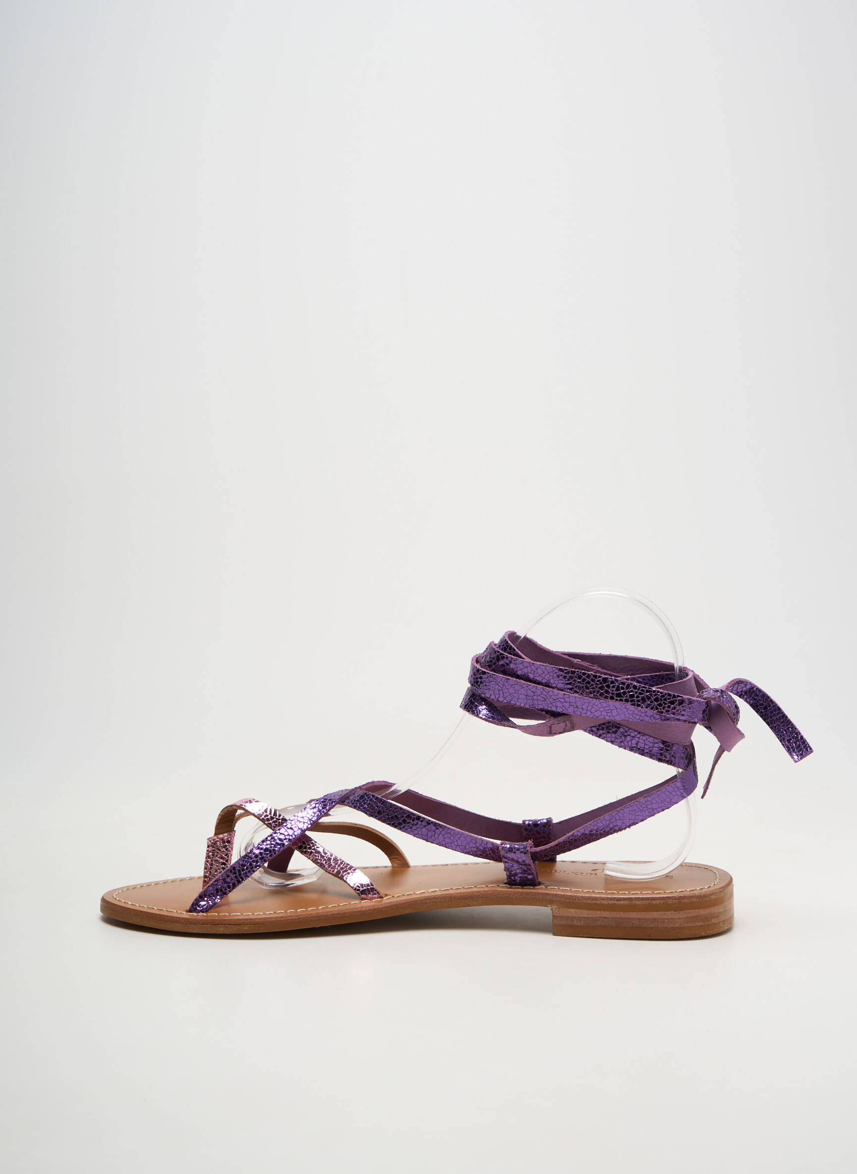 Sandale/pantofi decupați violet COULEUR POURPRE femeie