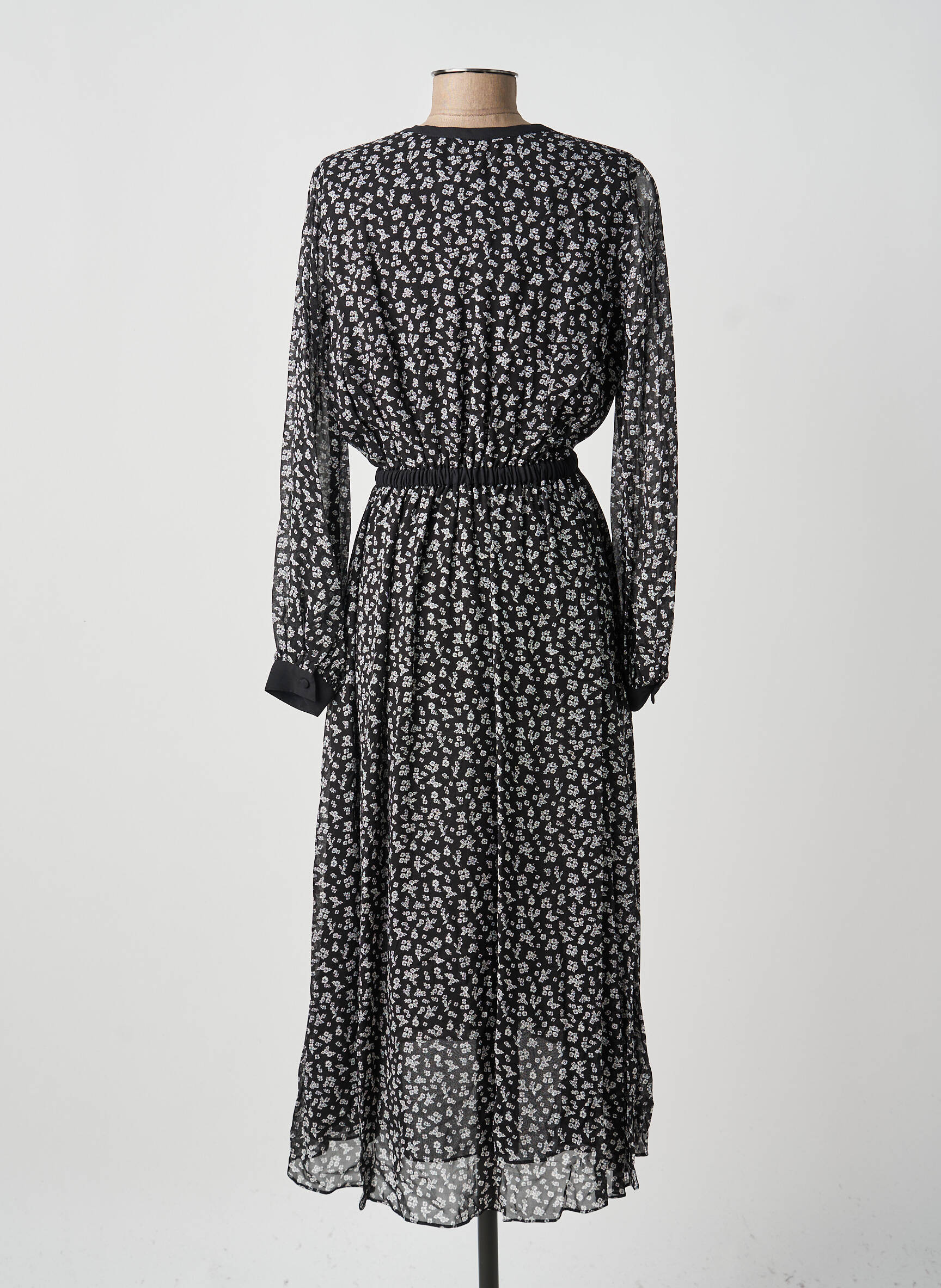 Rochie lungă negru THE KOOPLES femeie