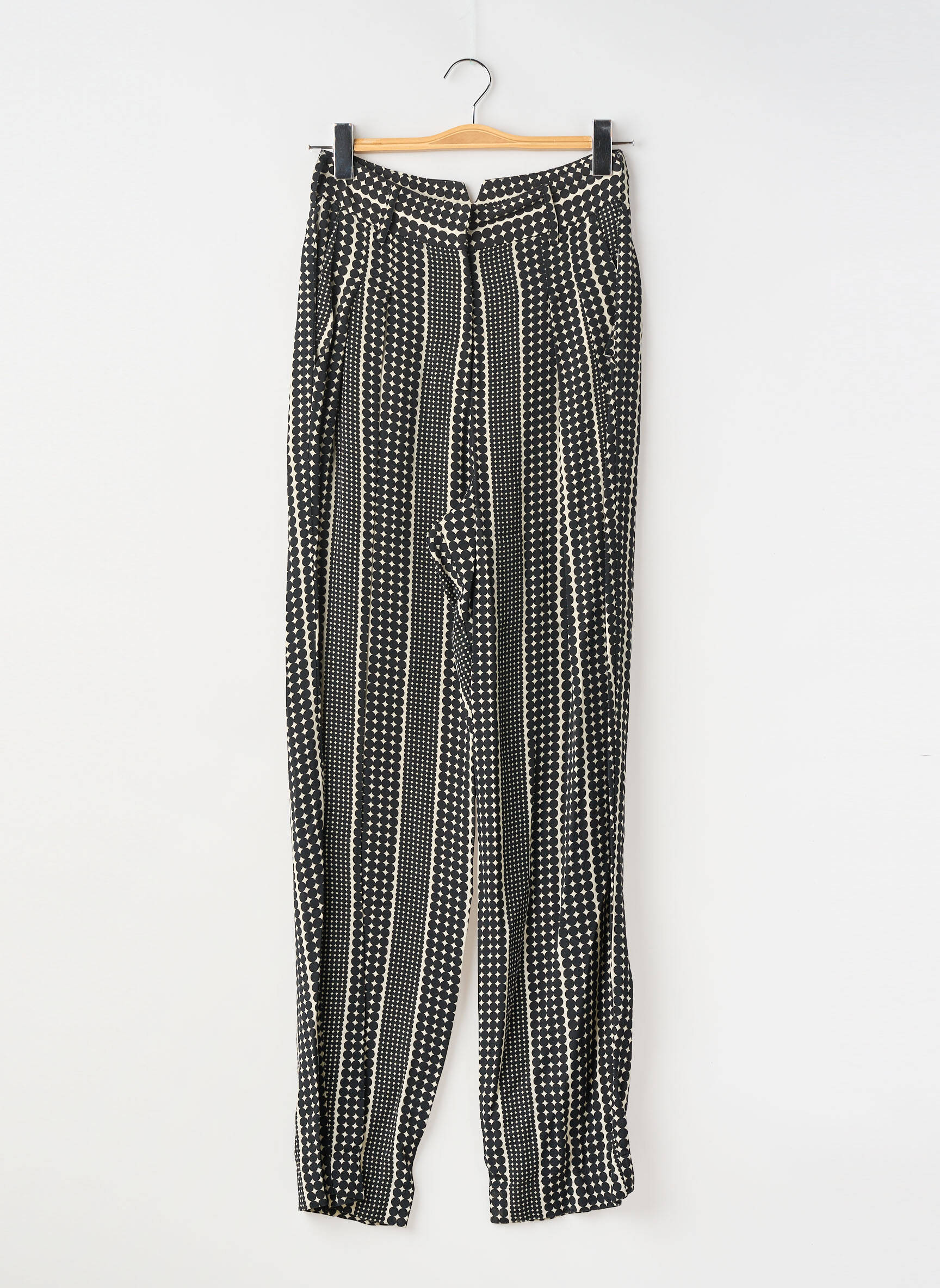 Pantalon larg negru LAURENCE BRAS femeie