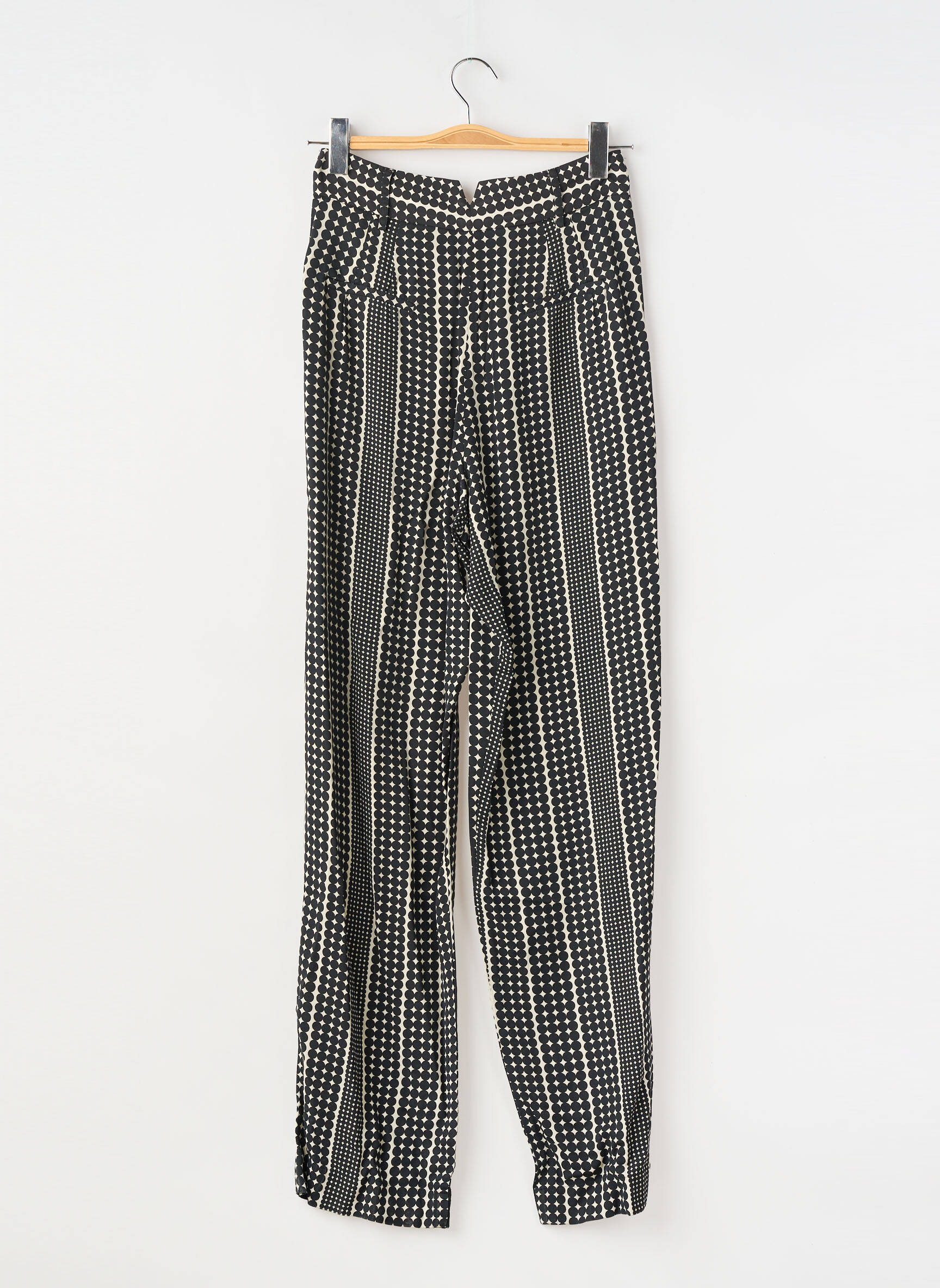 Pantalon larg negru LAURENCE BRAS femeie