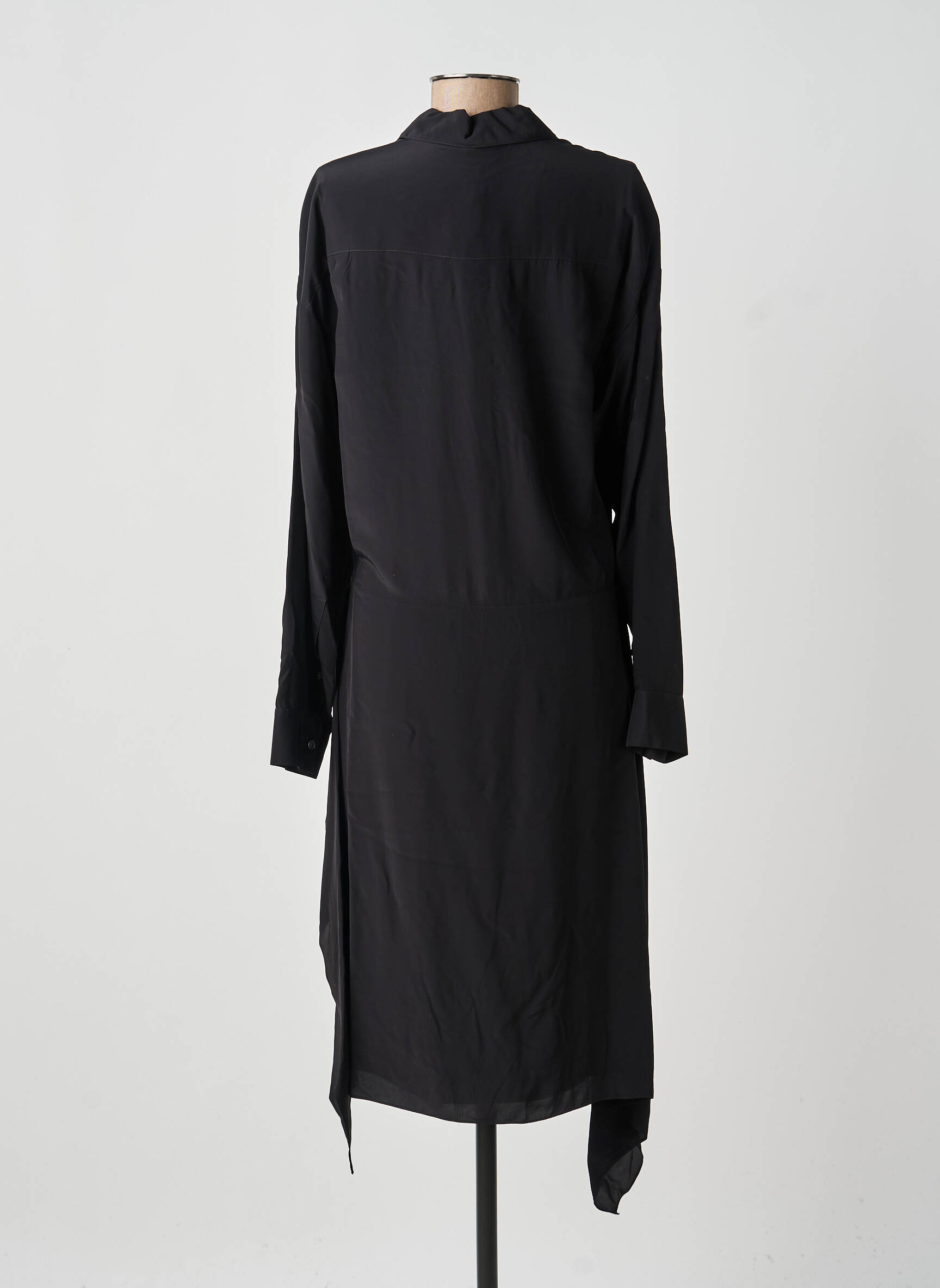 Rochie lungă negru THEORY femeie