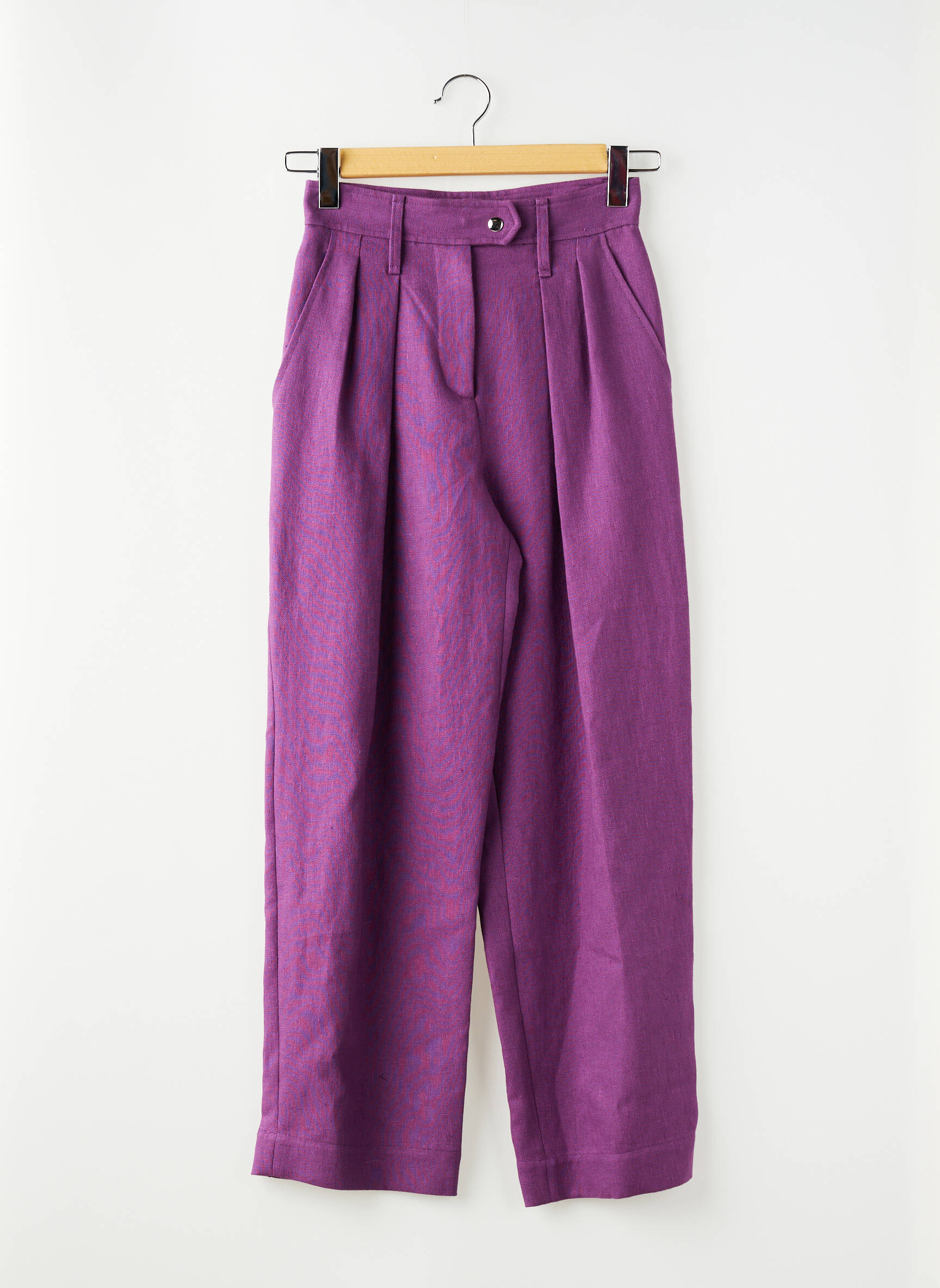 Pantalon larg violet IRO femeie