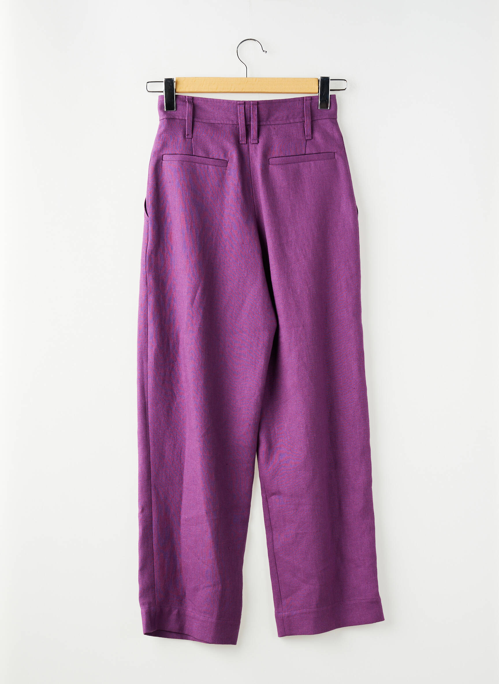 Pantalon larg violet IRO femeie