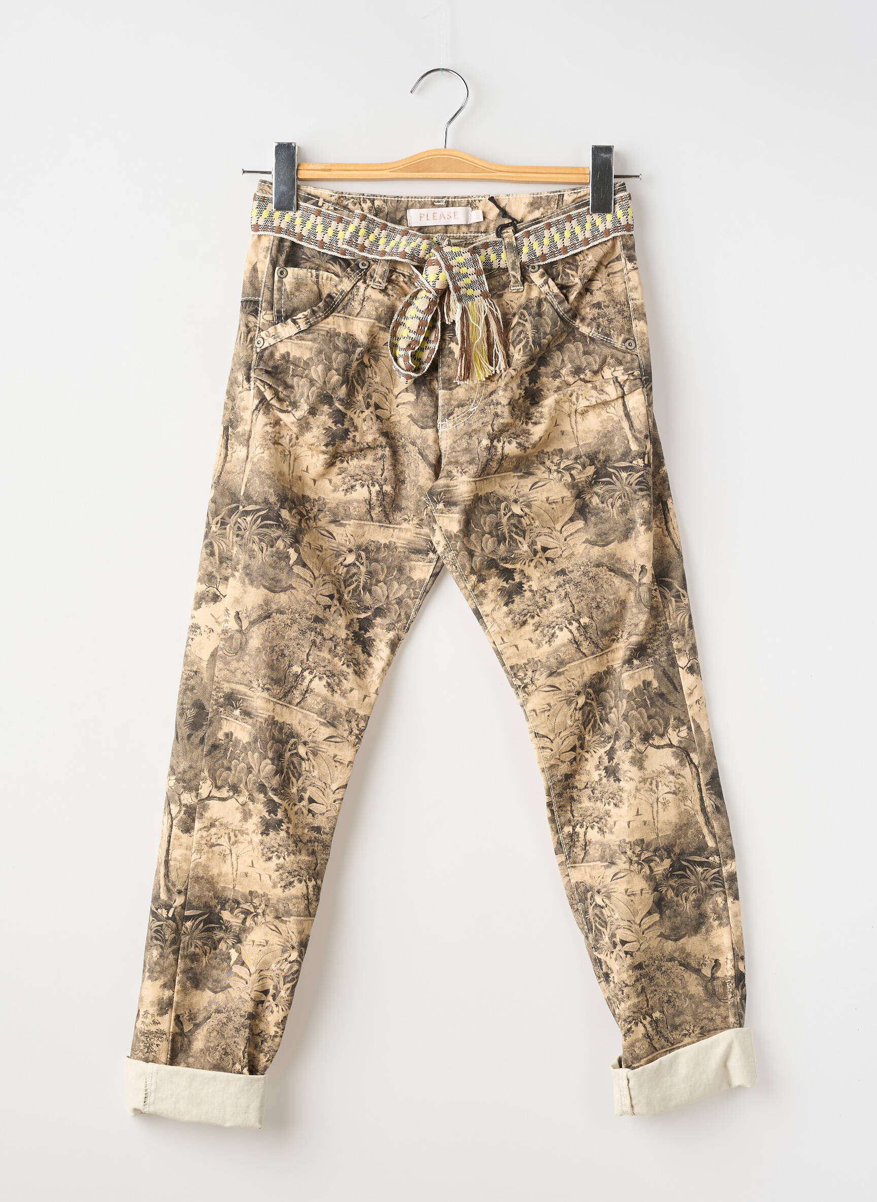 Pantalon cargo bej PLEASE femeie