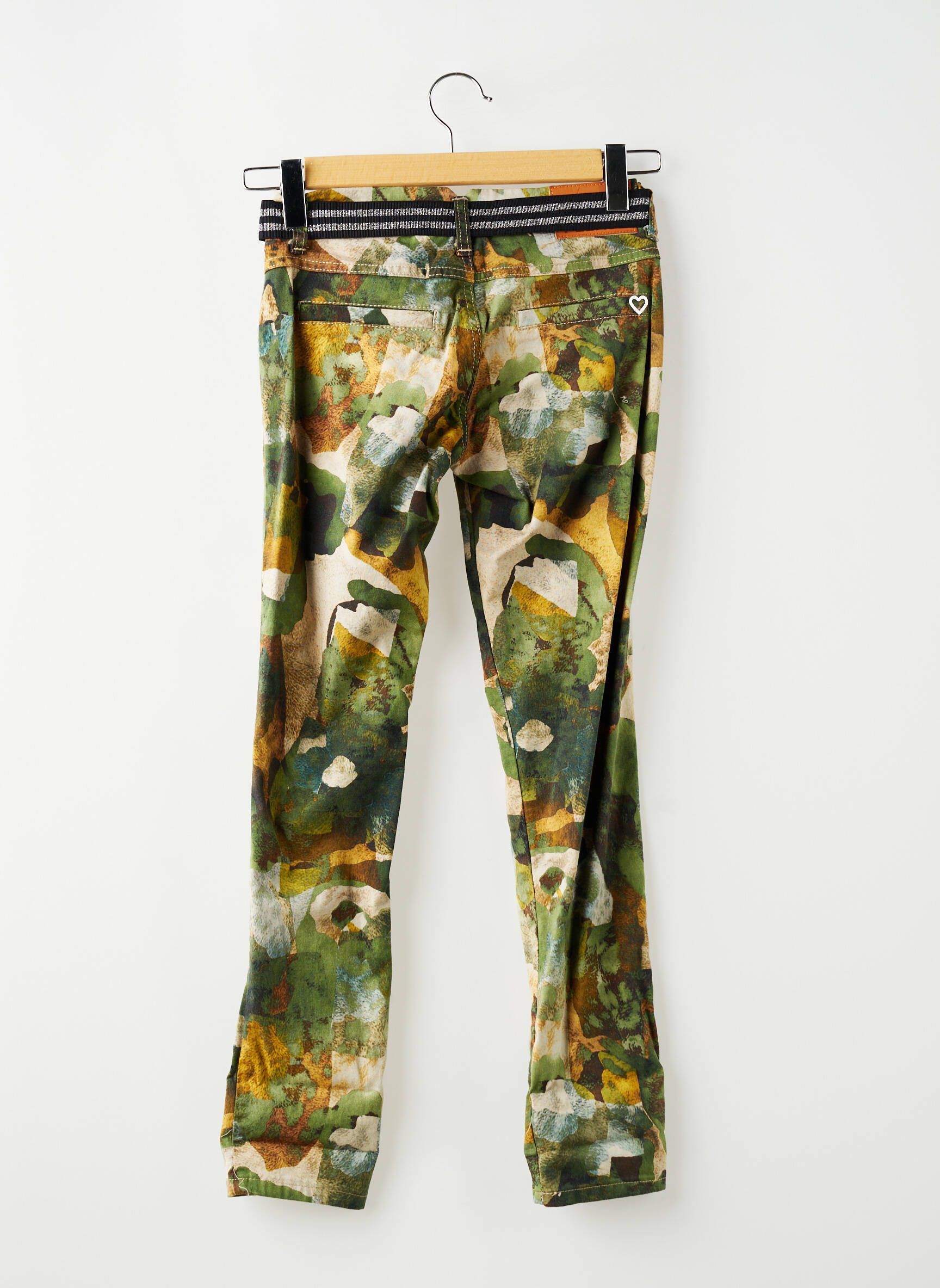 Pantalon drept multicolor PLEASE femeie