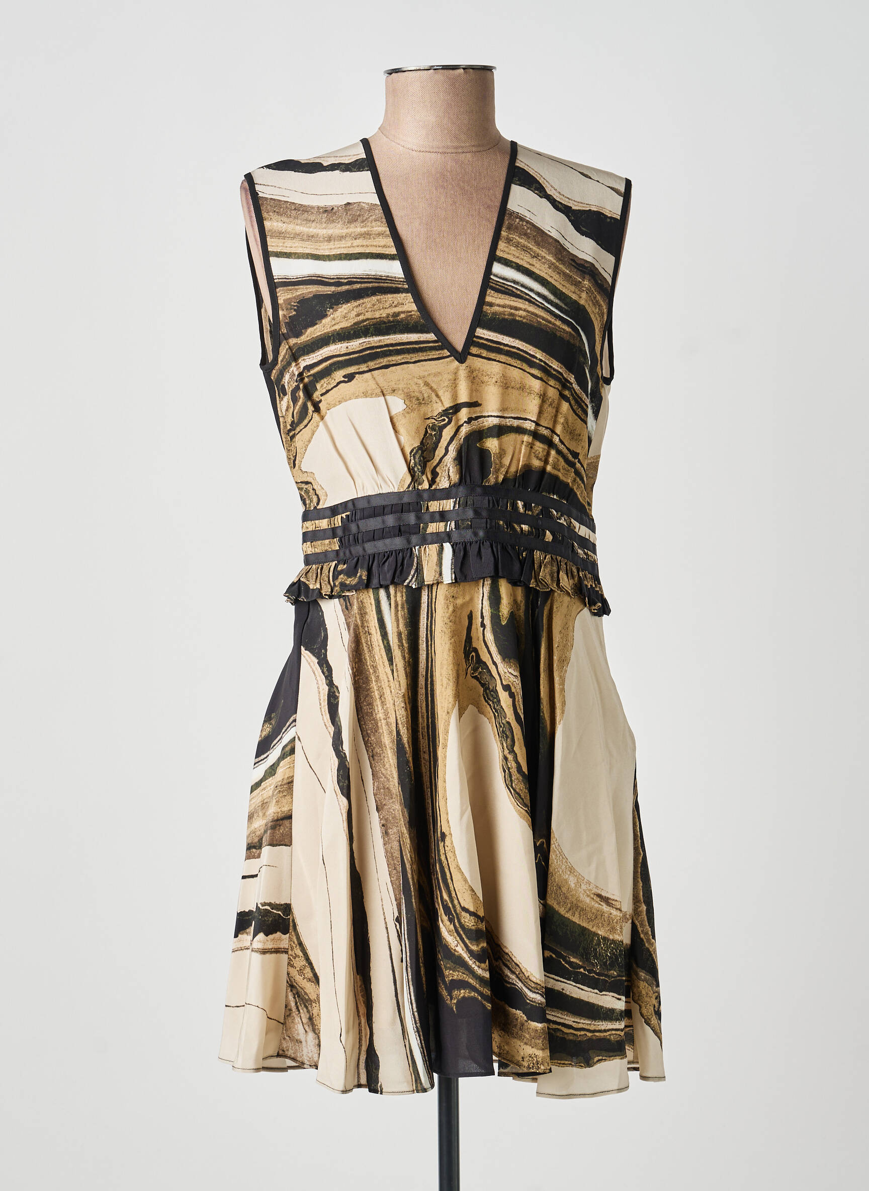 Rochie scurtă bej THE KOOPLES femeie
