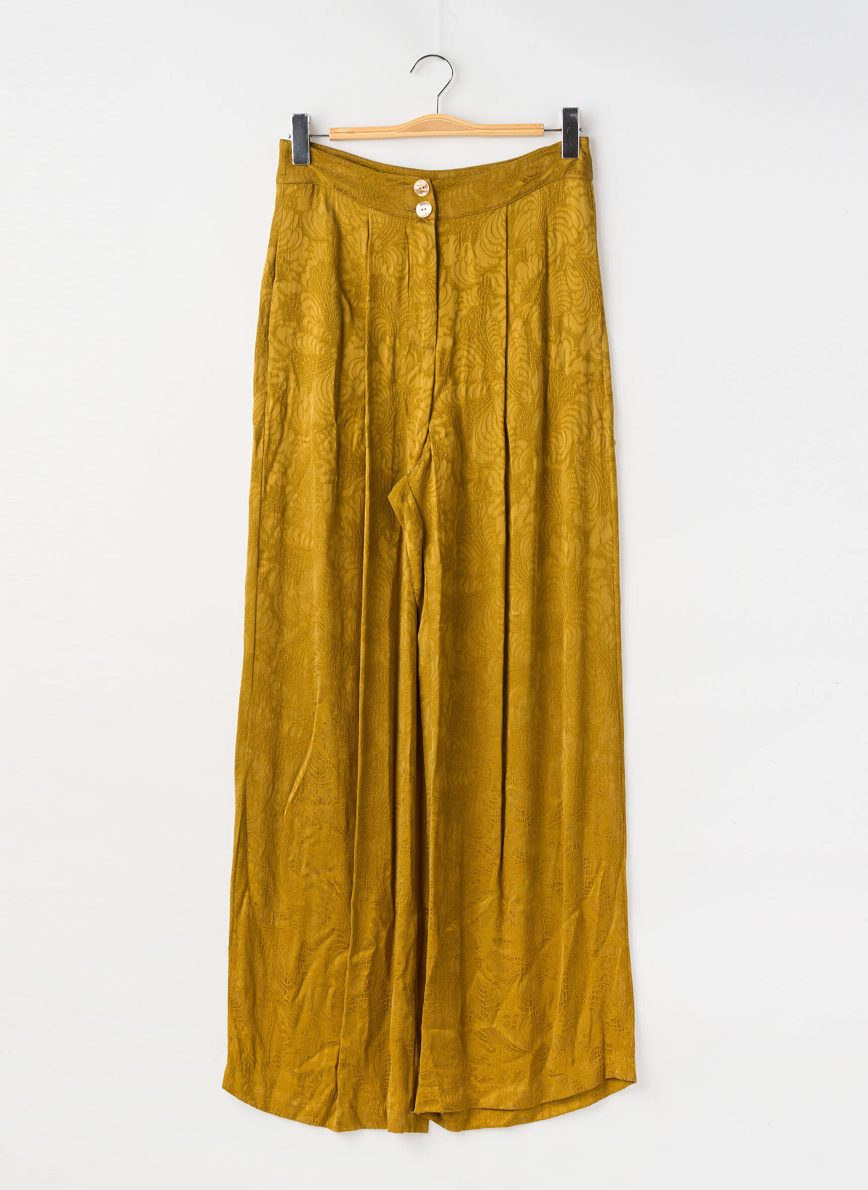 Pantalon larg maro MOMONI femeie