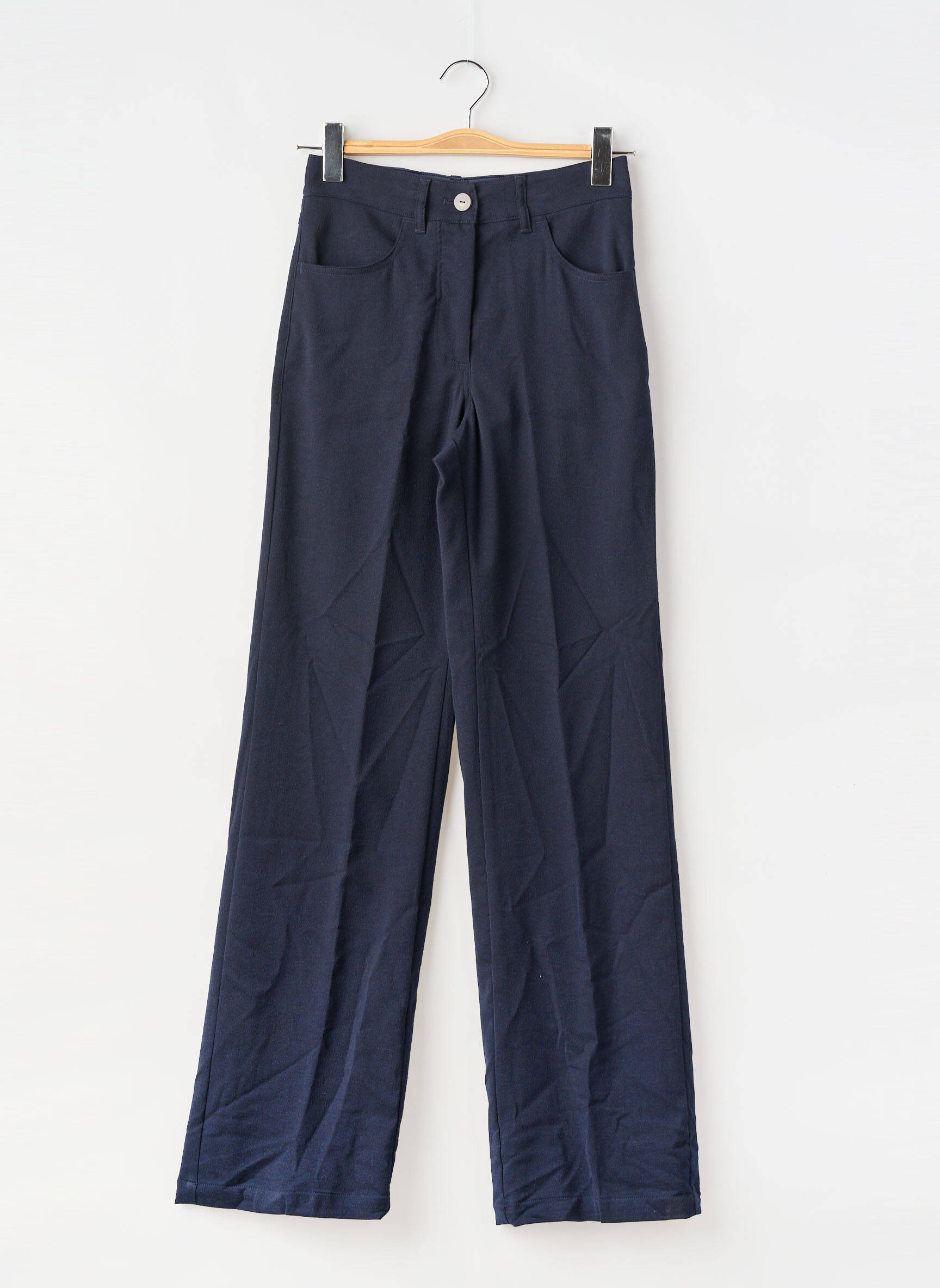 Pantalon larg albastru MOMONI femeie