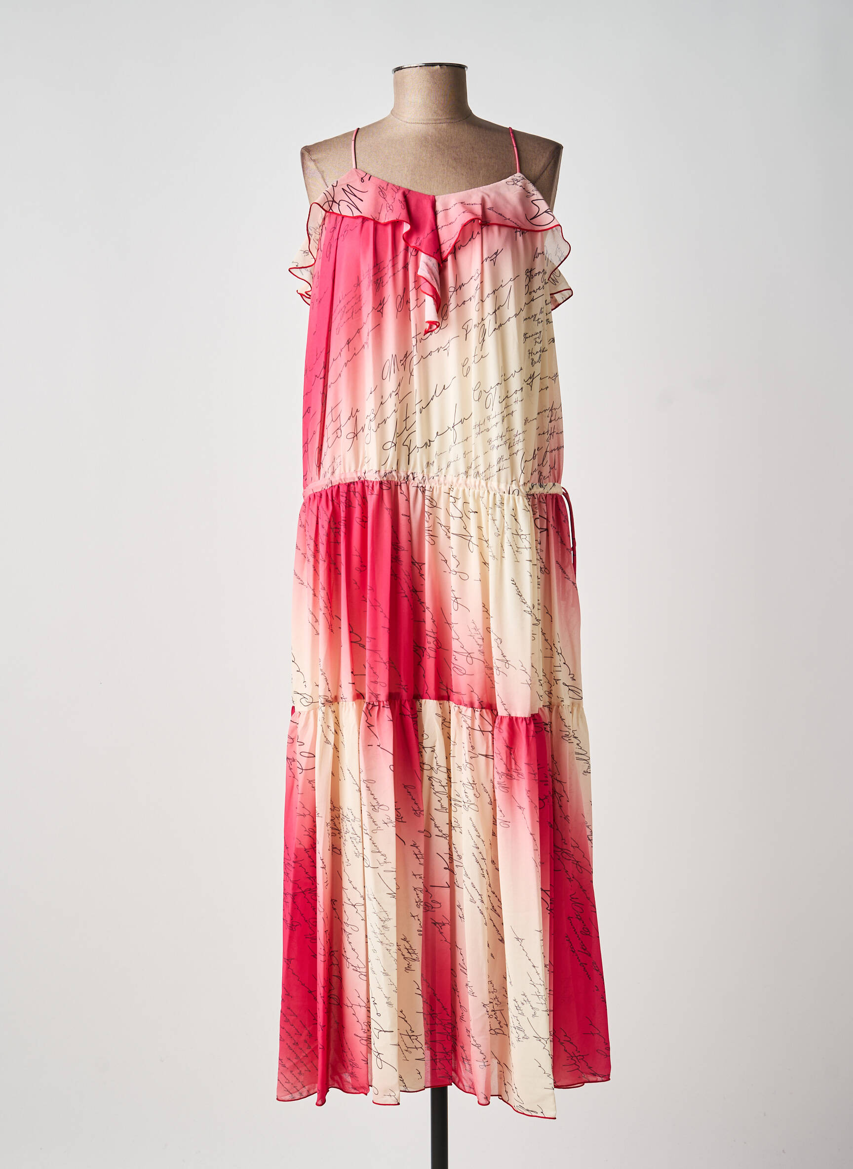 Rochie lungă roz TWINSET femeie