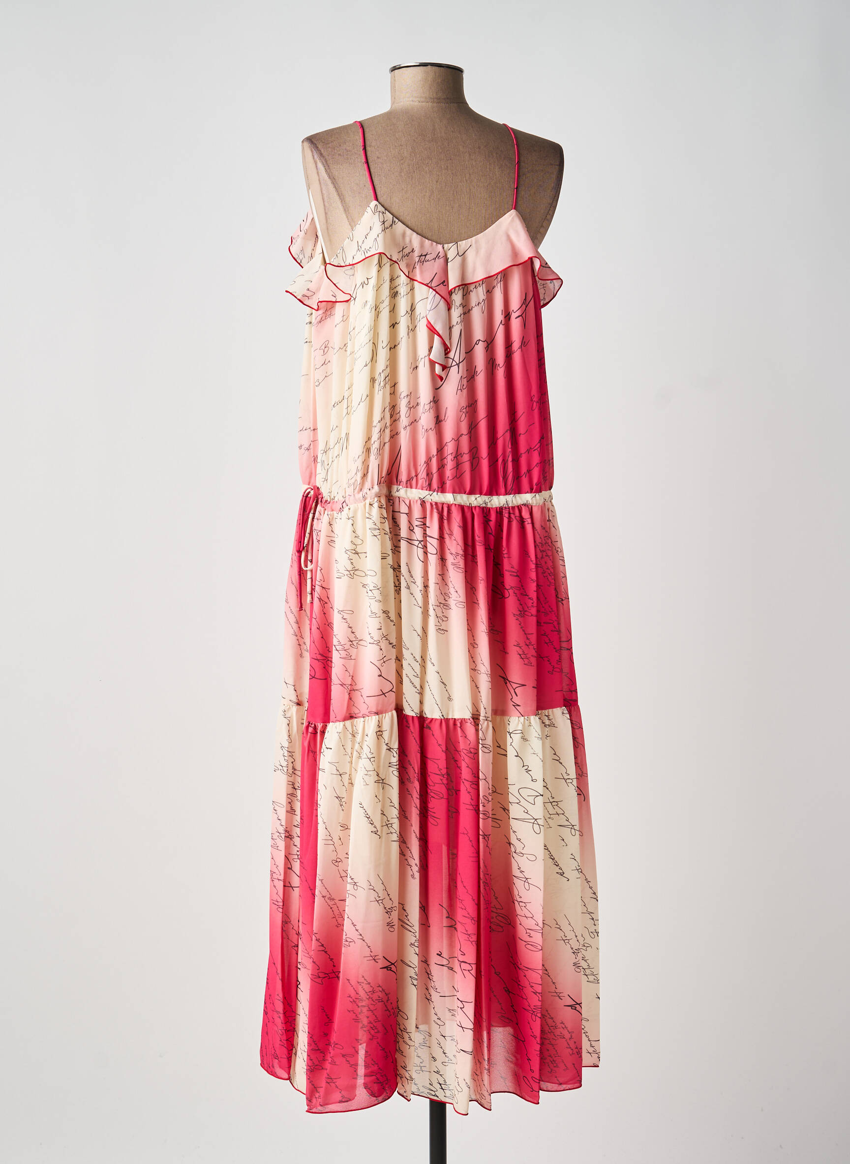 Rochie lungă roz TWINSET femeie