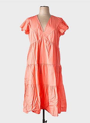 Rochie midi portocalie VERO MODA femeie