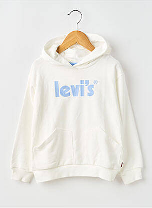 Hanorac cu glugă alb LEVI'S fată