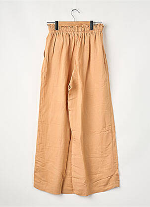Pantalon larg croială largă bej MAT FASHION femeie