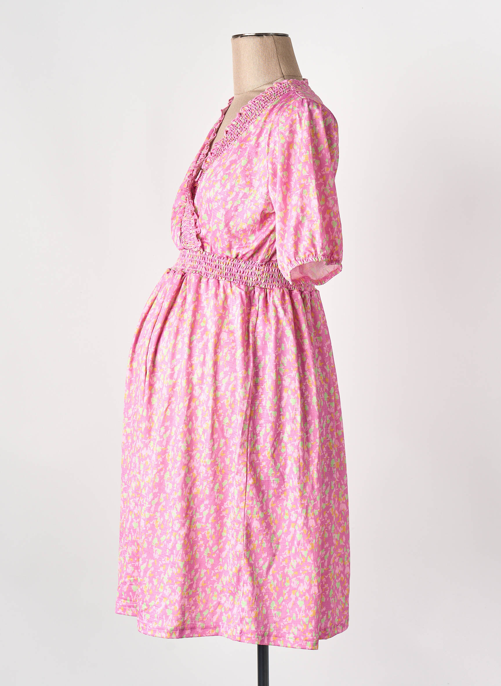Rochie scurtă roz MAMA LICIOUS femeie