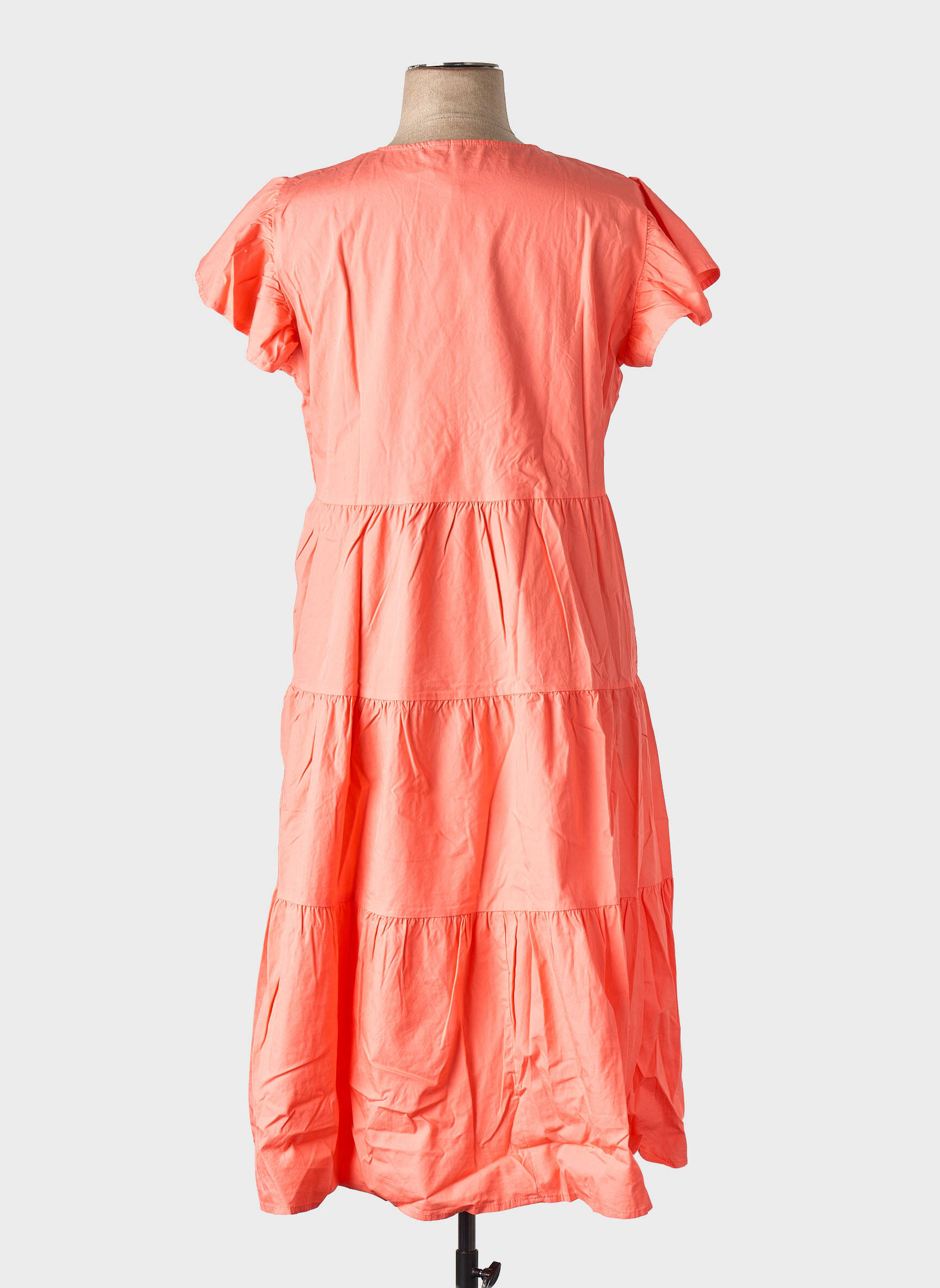 Rochie midi portocalie VERO MODA femeie