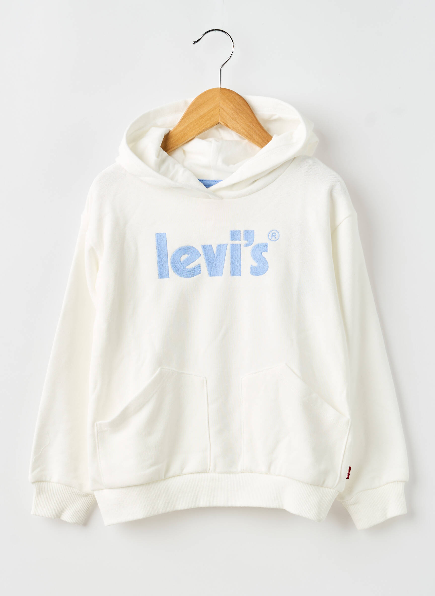 Hanorac cu glugă alb LEVI'S fată