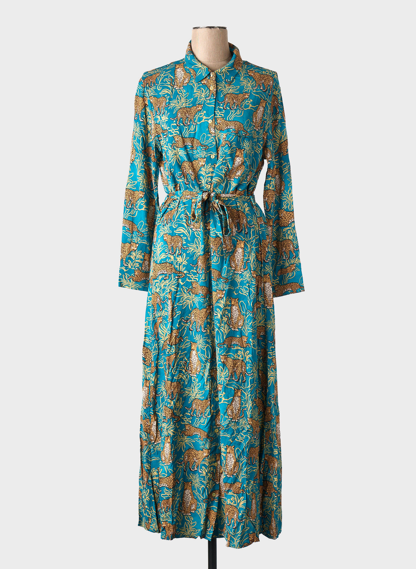 Rochie lungă verde GRACE & MILA femeie
