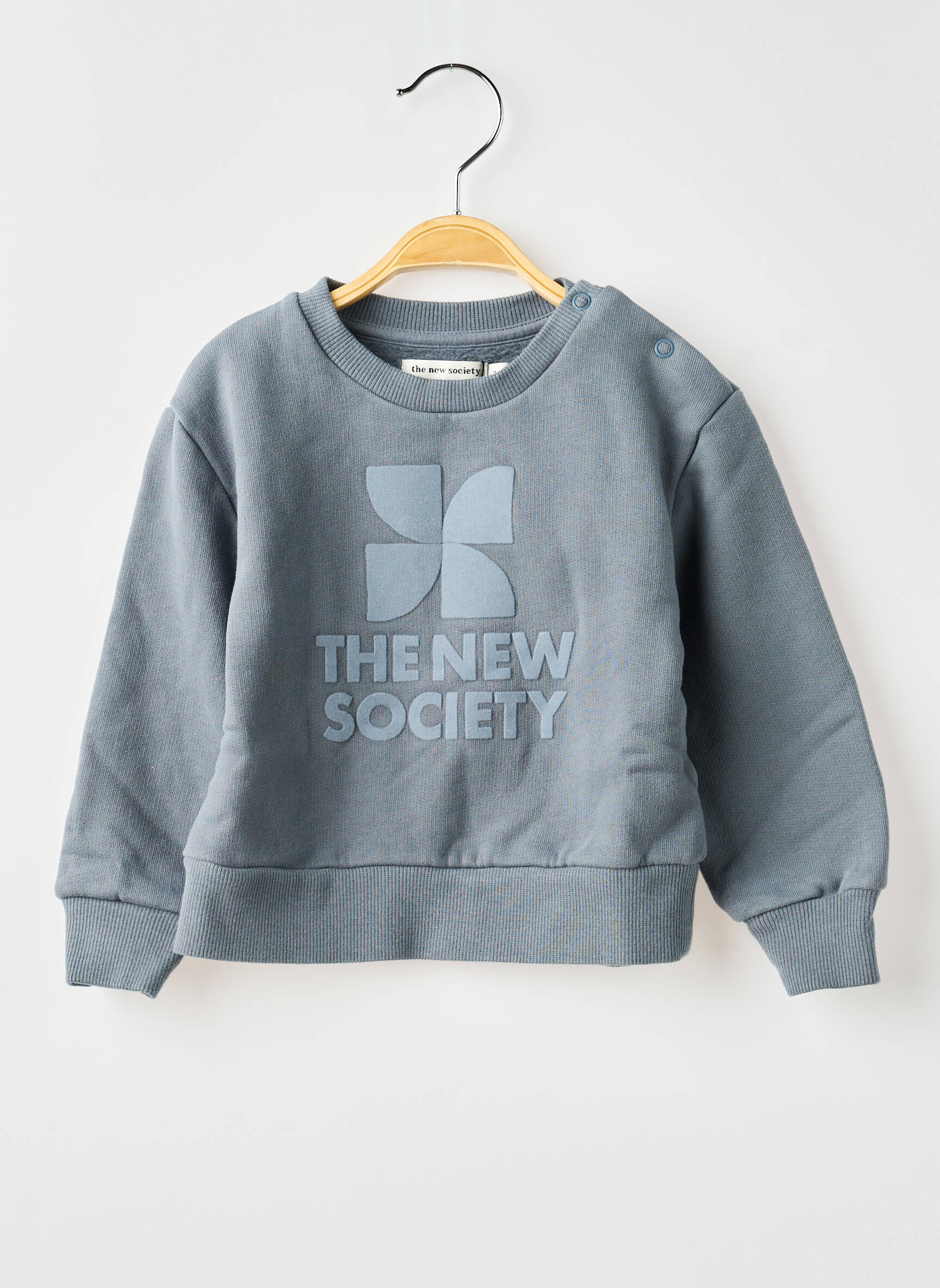 Hanorac albastru THE NEW SOCIETY fată