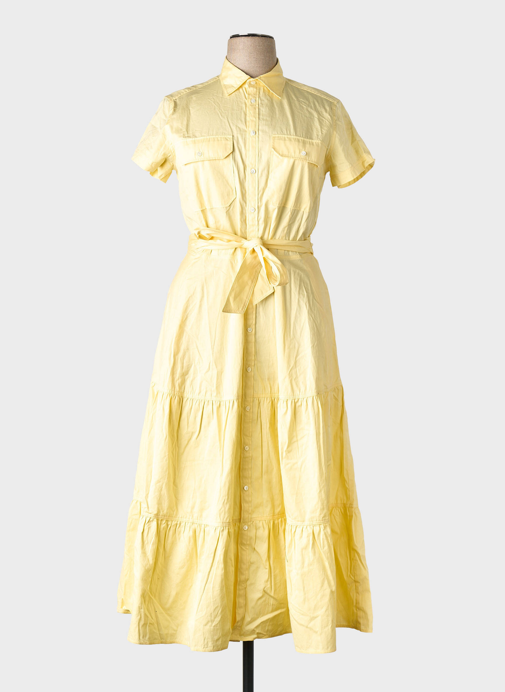 Rochie lungă galben RALPH LAUREN femeie