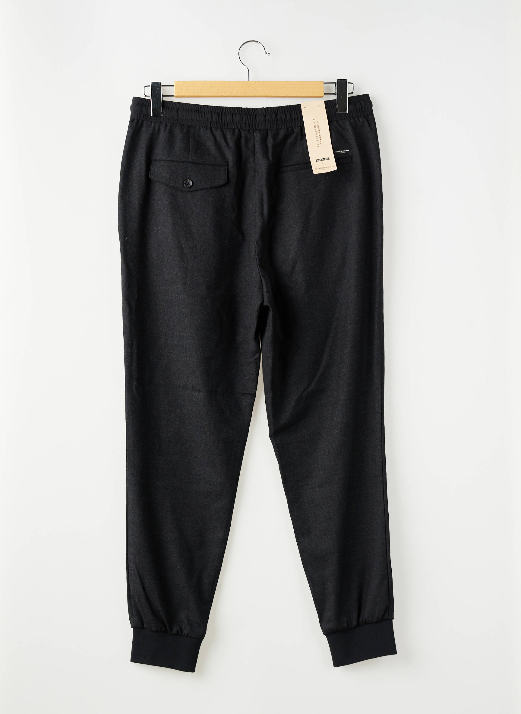 Pantalon slim negru SCOTCH & SODA bărbat