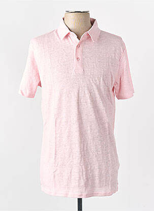 Polo roz KNOWLEDGE COTTON APPAREL bărbat