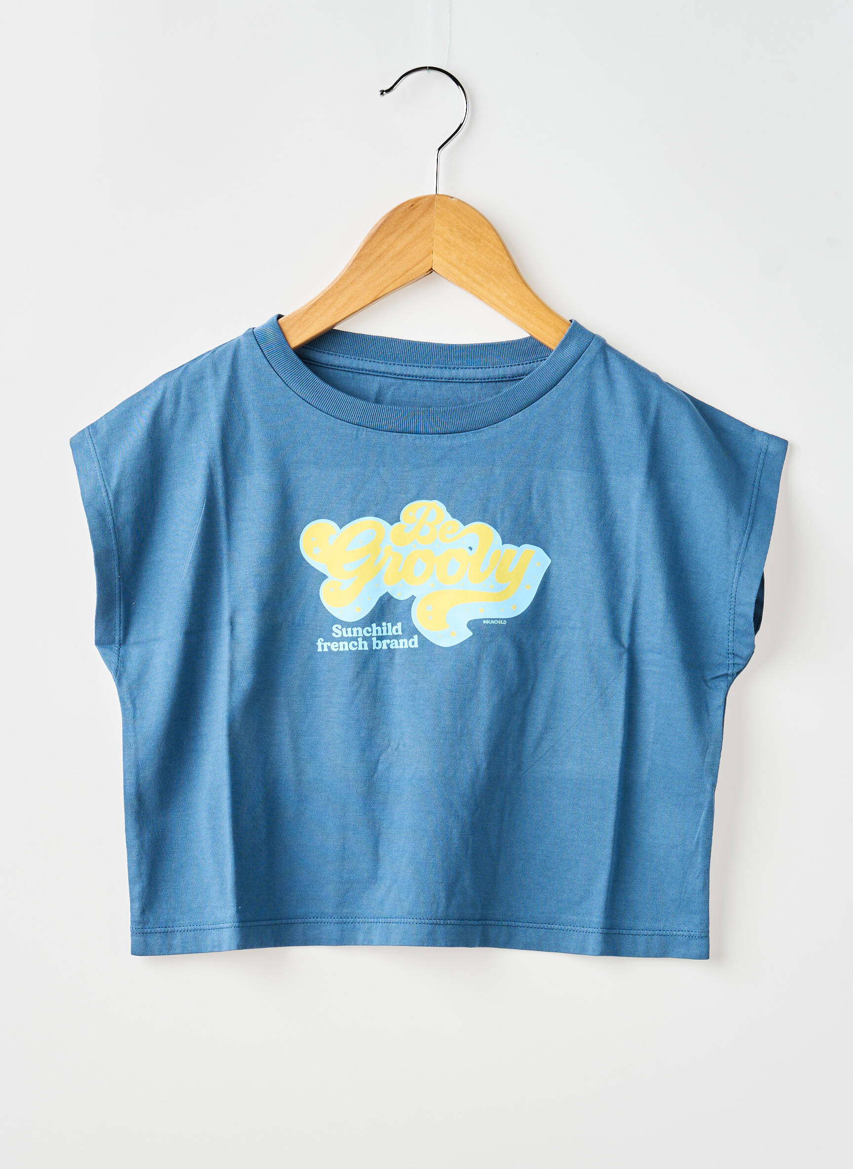 Tricou albastru SUNCHILD fată