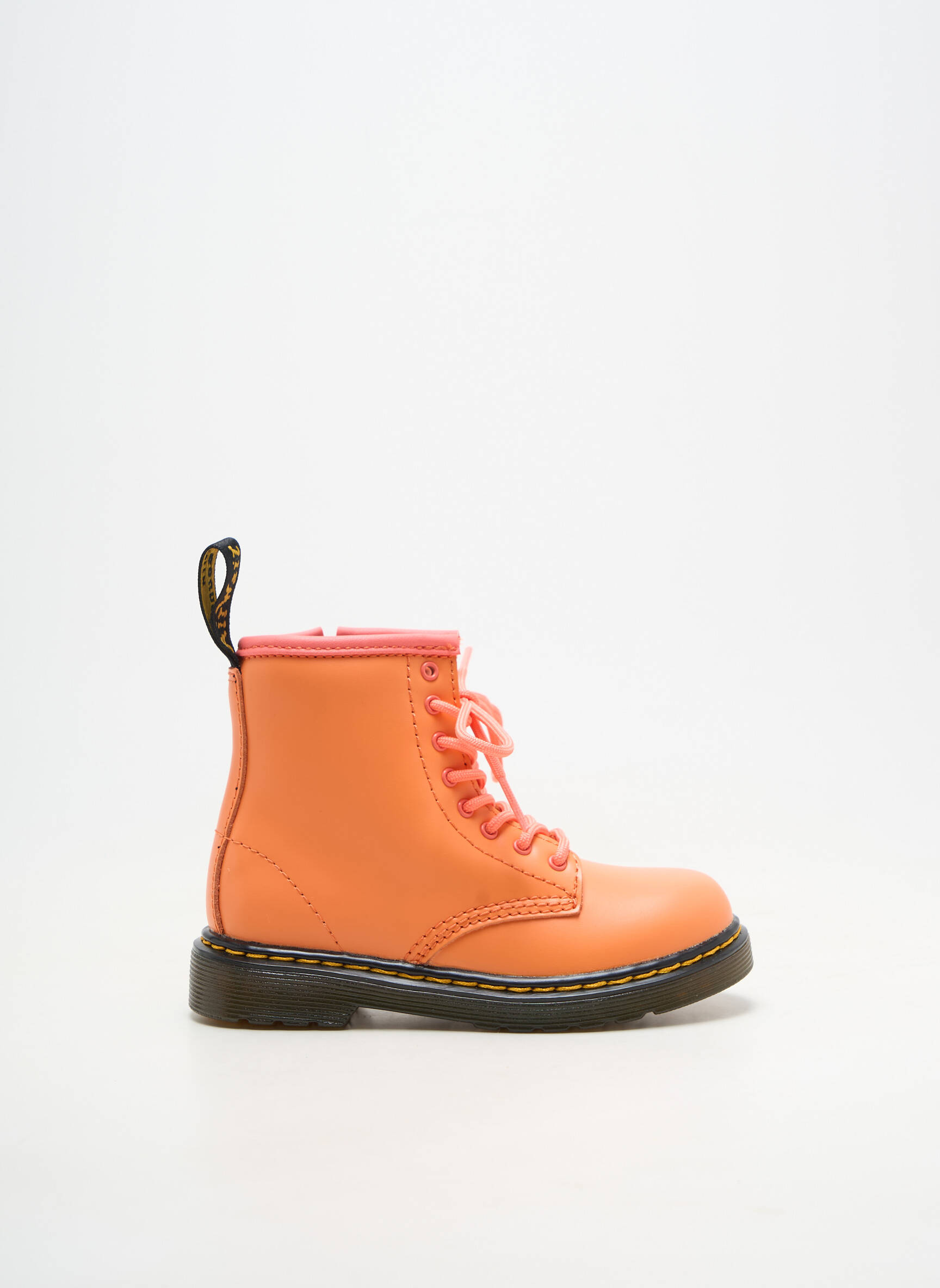 Botine/ghete portocalie DR MARTENS fată