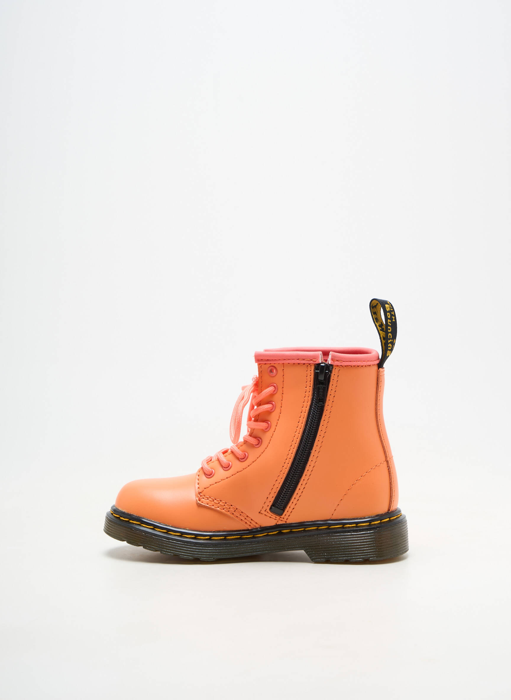Botine/ghete portocalie DR MARTENS fată