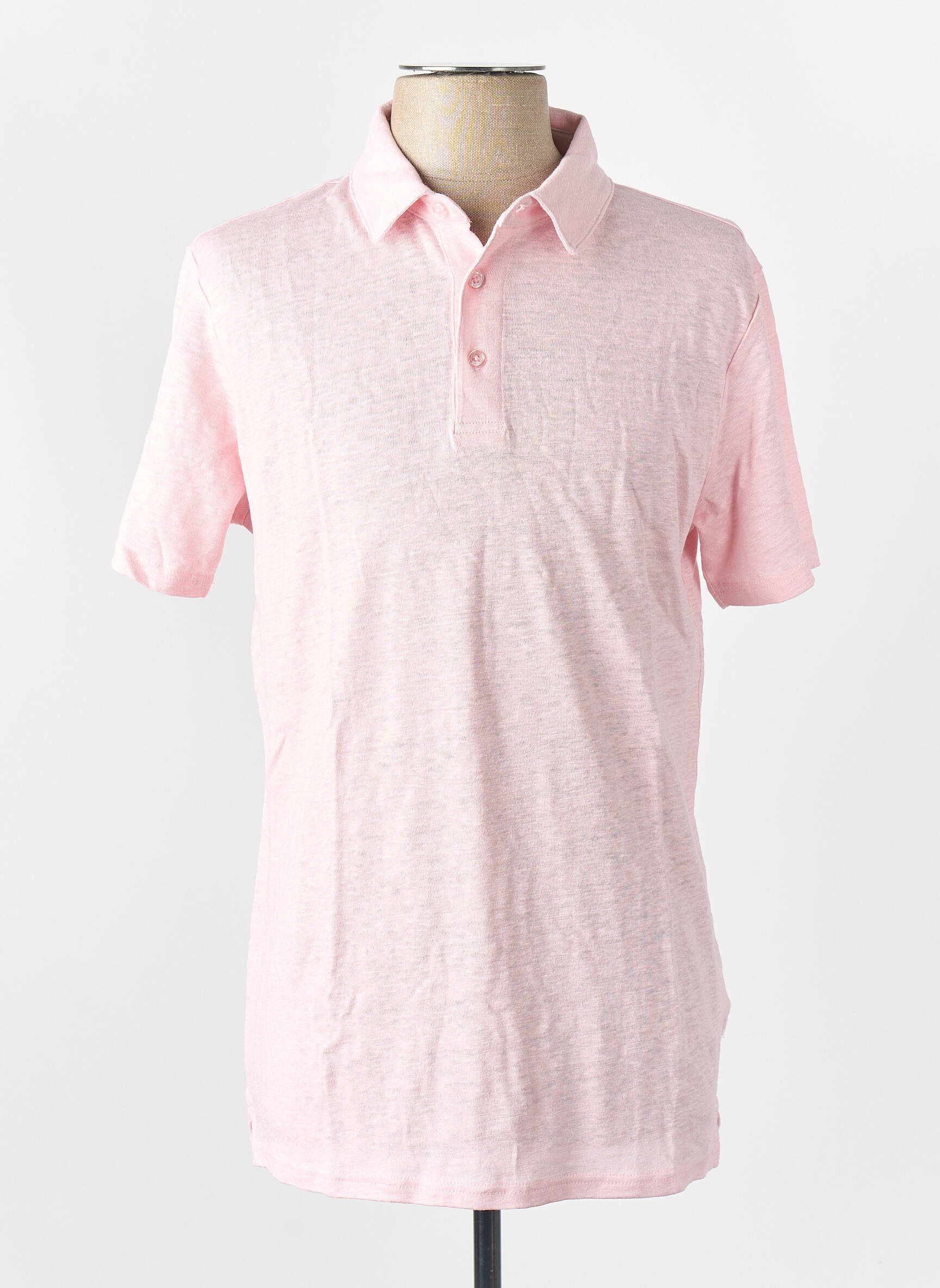 Polo roz KNOWLEDGE COTTON APPAREL bărbat