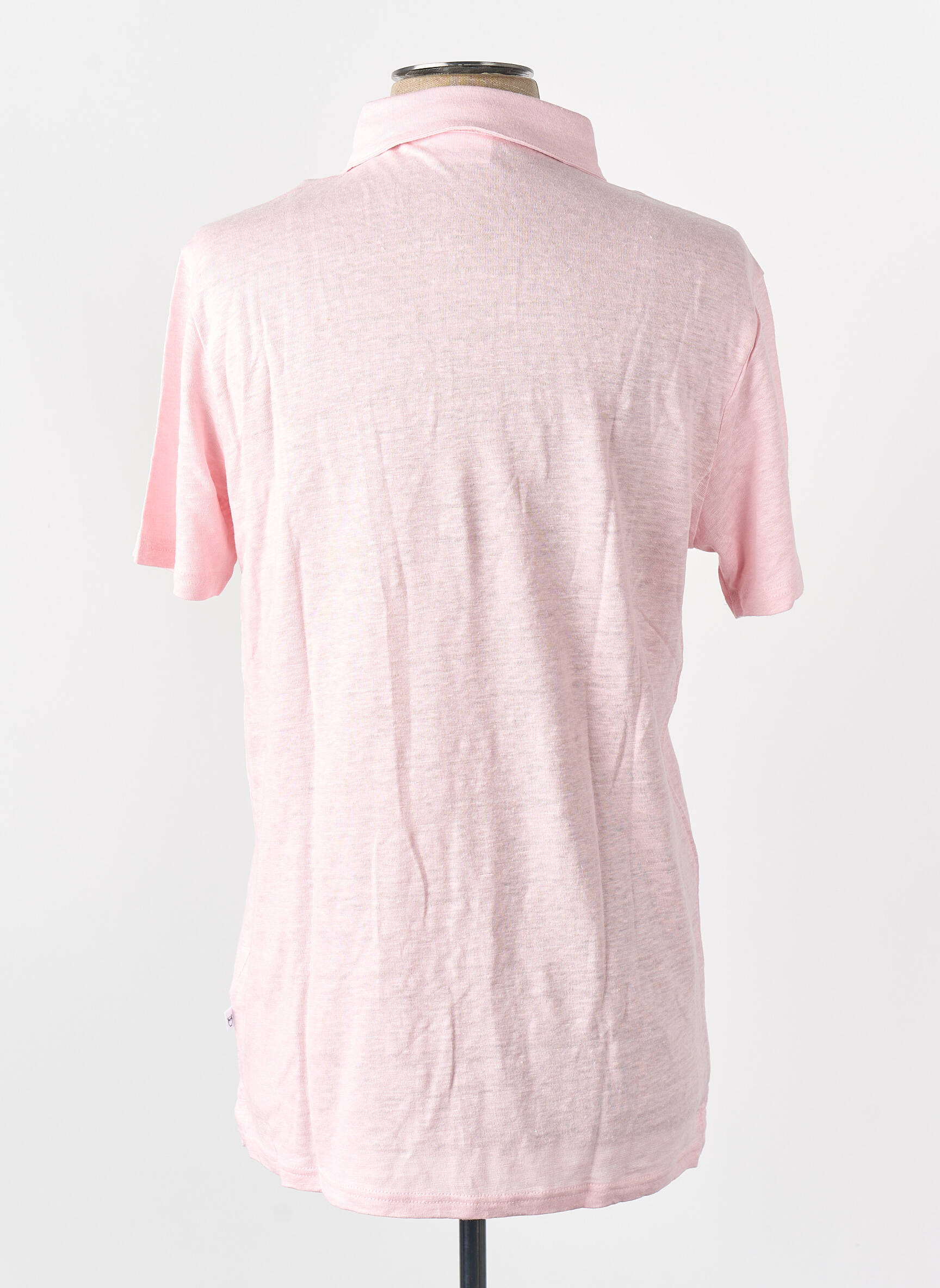 Polo roz KNOWLEDGE COTTON APPAREL bărbat