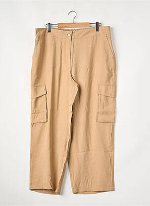 Pantalon drept bej EVOKED VILA femeie