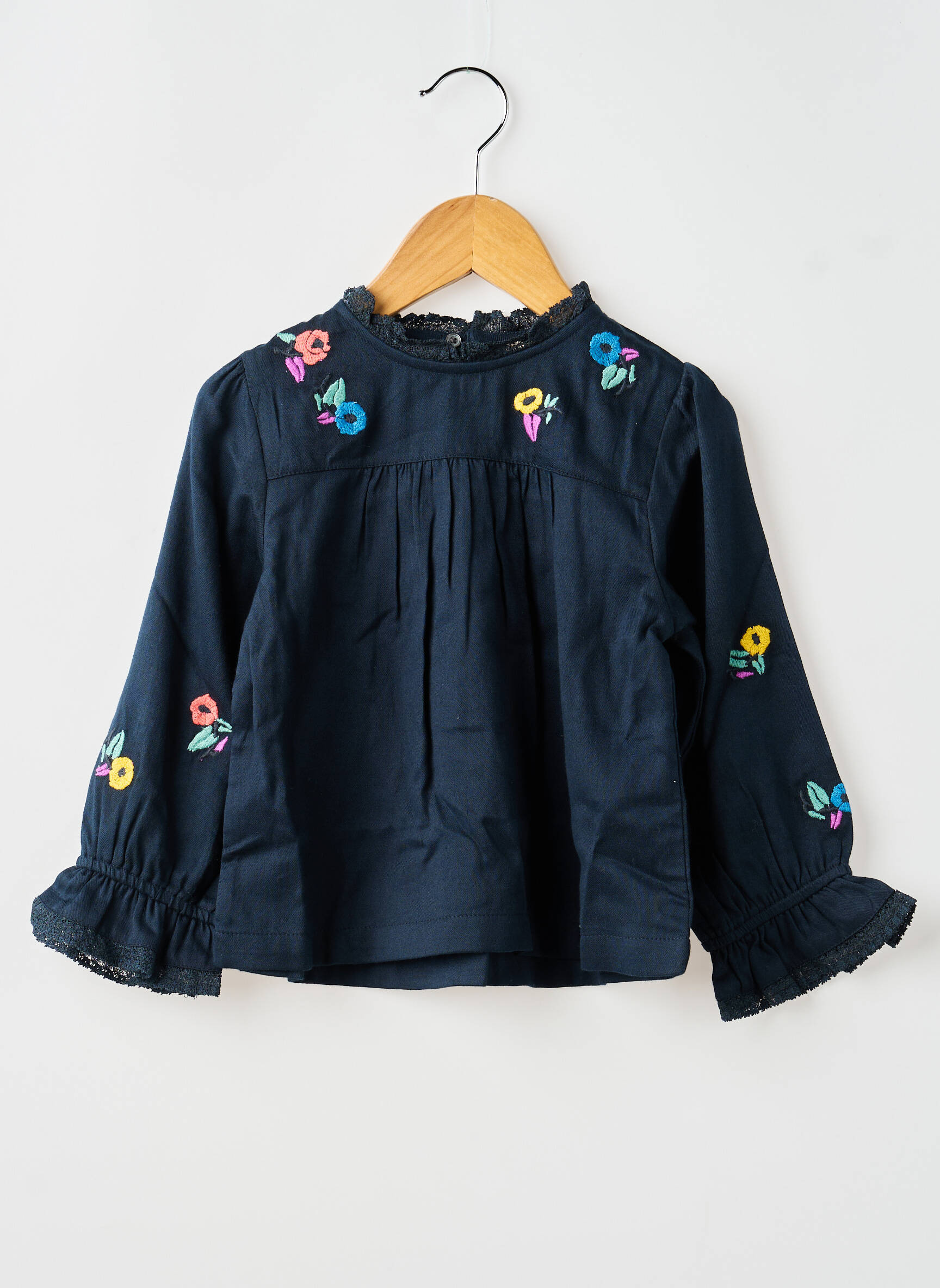 Top albastru BELLEROSE fată
